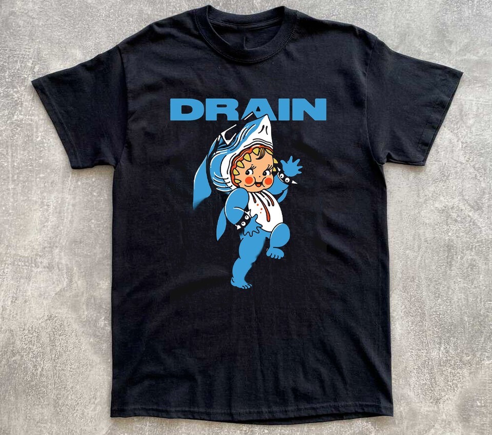 NEW Drain Band Short Sleeve Black All Size Gift Fan T-Shirt OM119