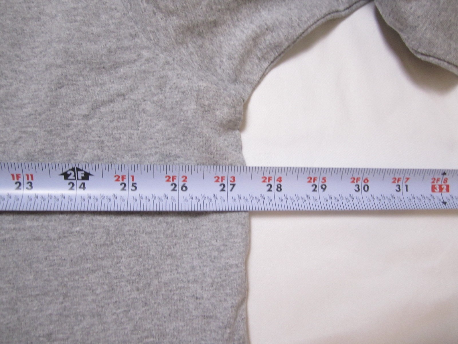 General Standard Blank Pocket Tee Long Sleeve Gray Men Sz 2XL (M382) Made in USA