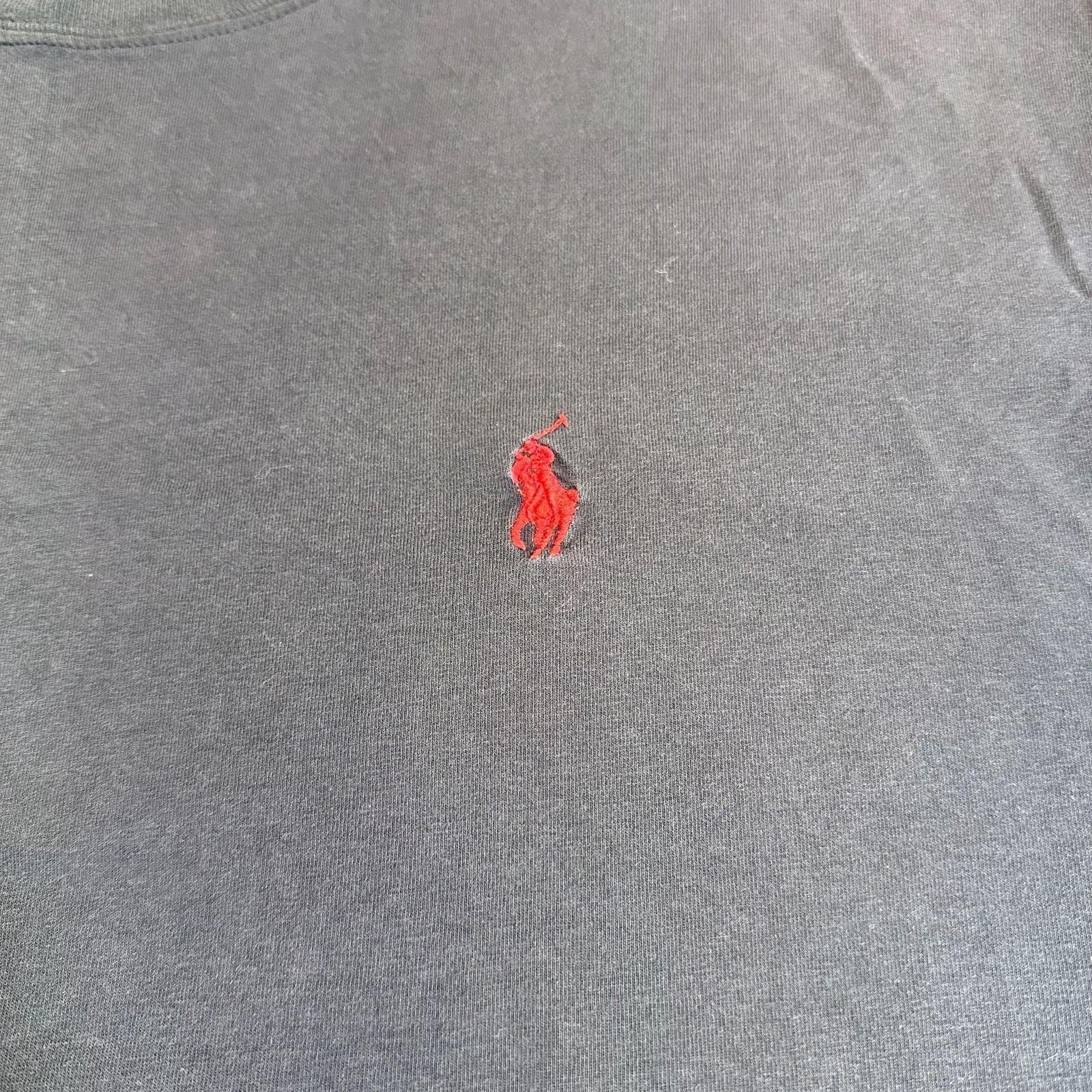 Polo Ralph Lauren Men Classic Fit Black Short Sleeve T-Shirt w Red Pony Logo S