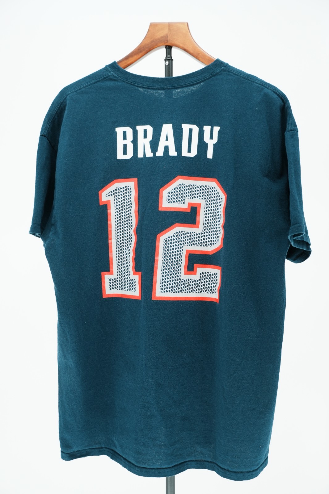 NFL Team Apparel Tom Brady New England Patriots Shirt #12 Men XL Navy Tee