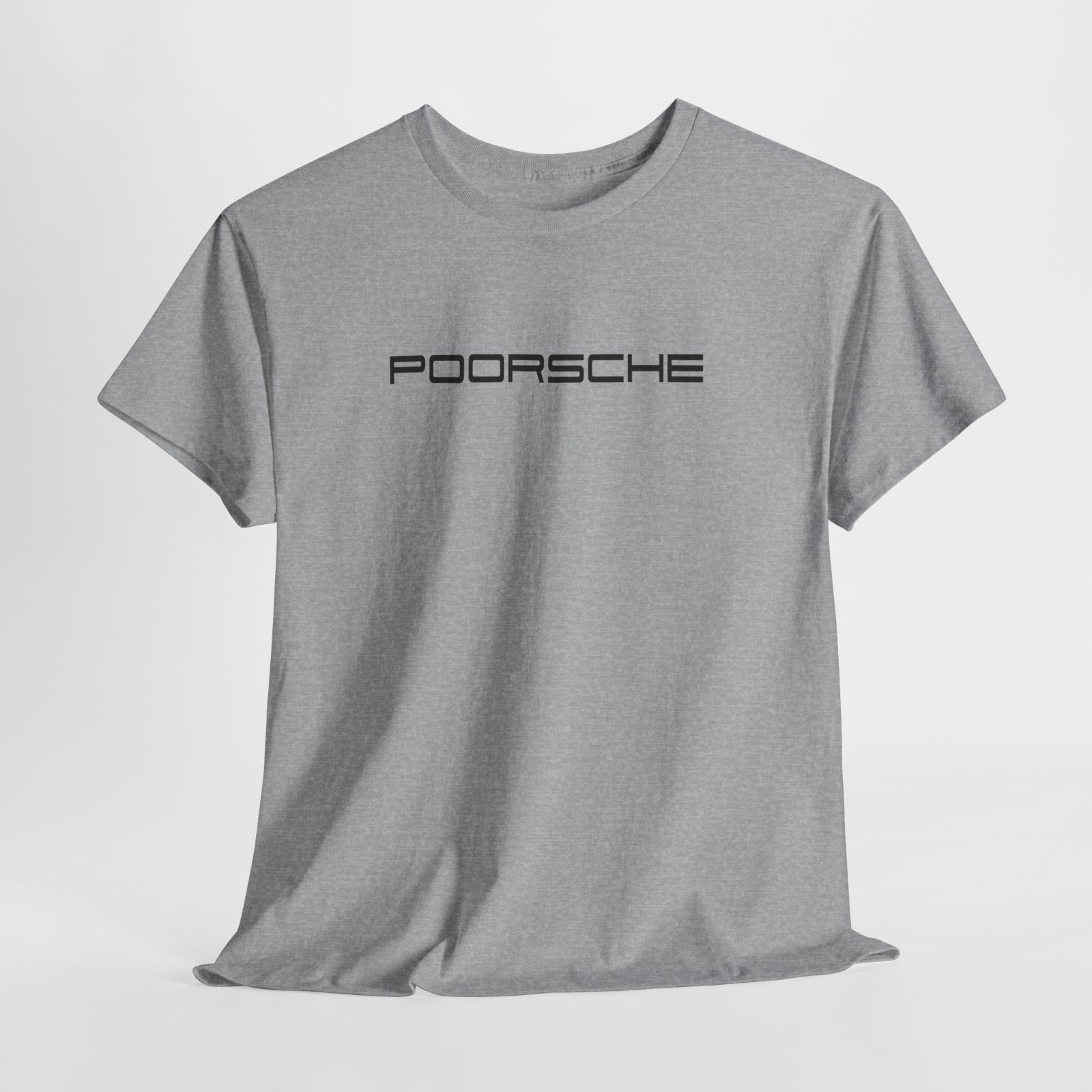 Poorsche T-Shirt Motorsport Apparel for Gearheads, Sports Car Lover Gift