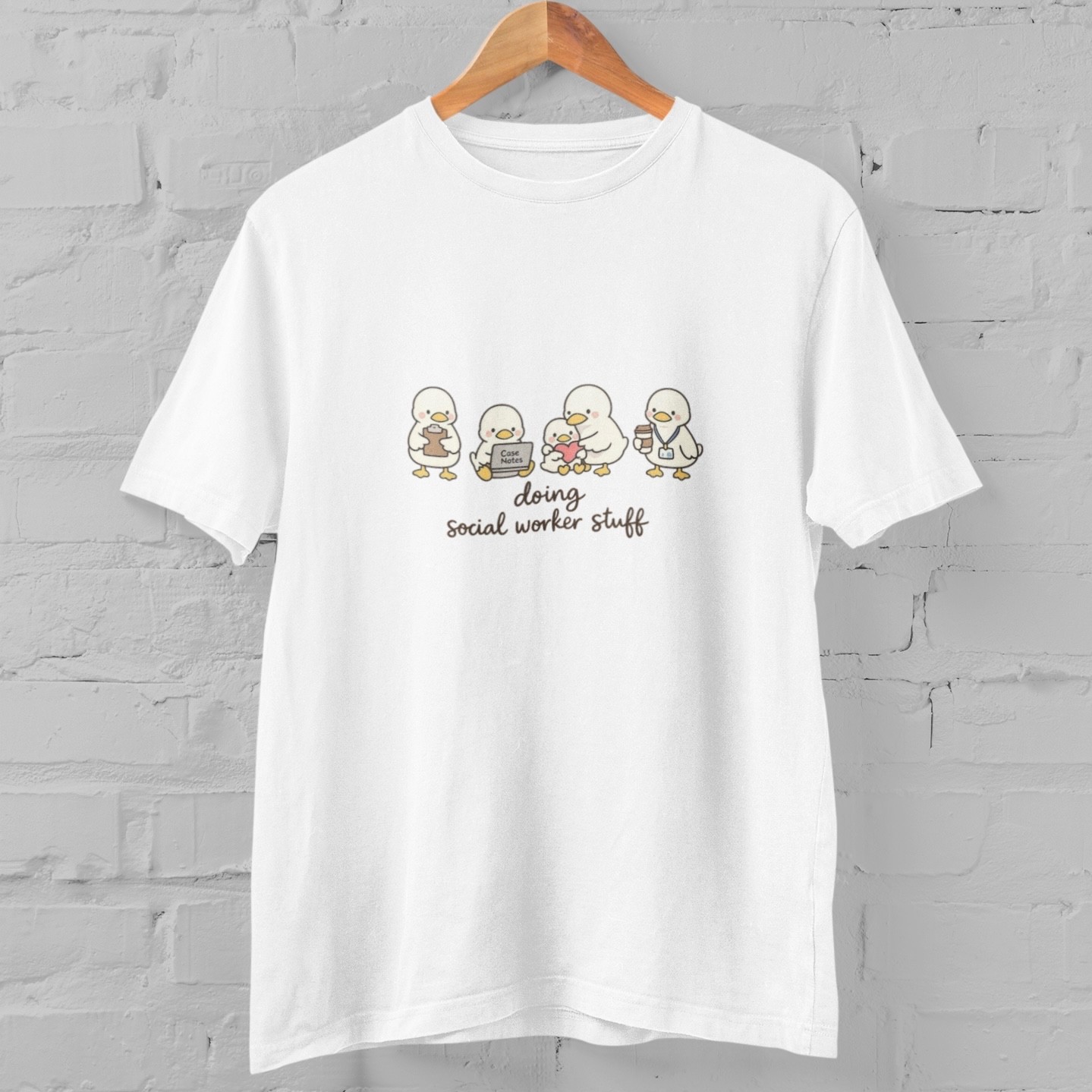 Cute Social Worker Shirt Doing Social Worker Stuff Gift White Tee Cotton