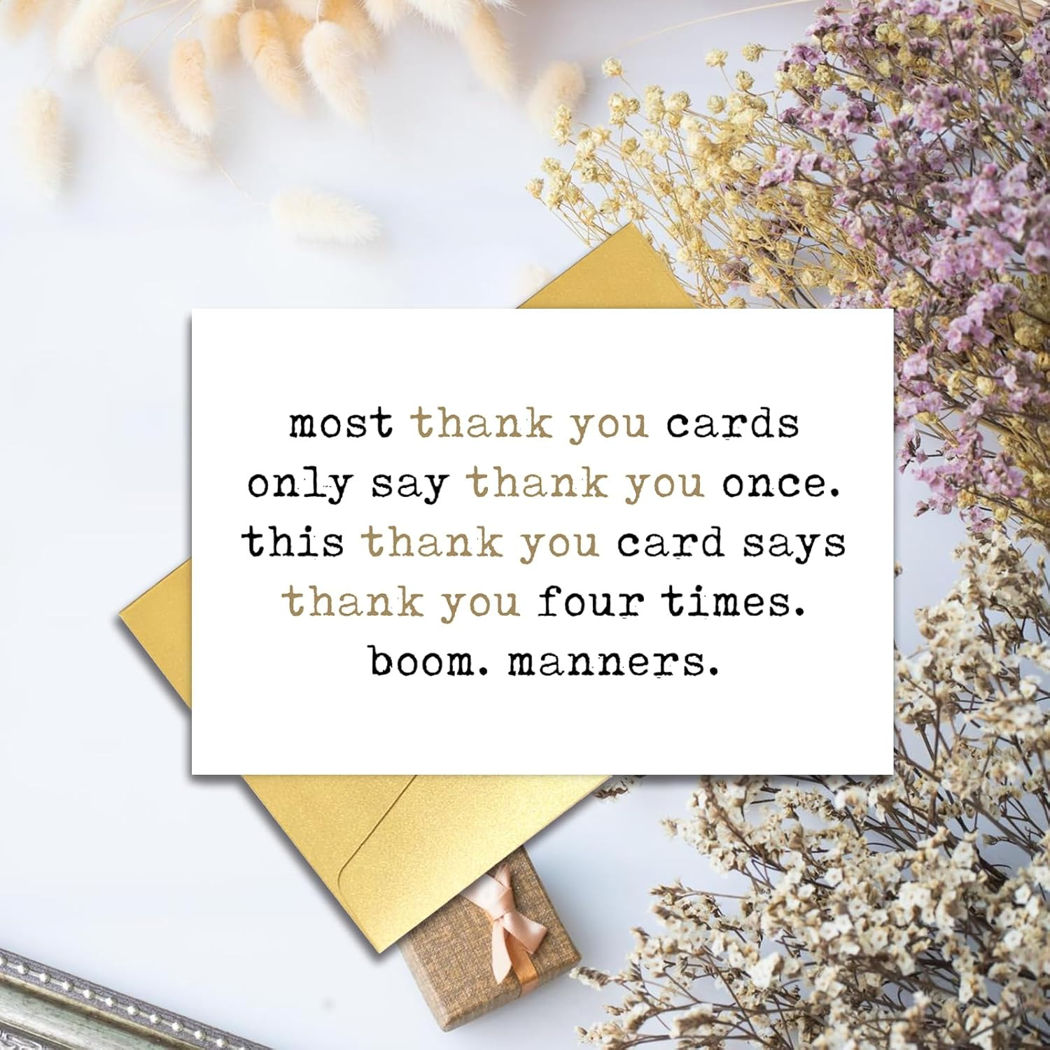 Funny & Sarcastic Thank You Card, Humorous Thank You Card for Doctor Nurse Teach