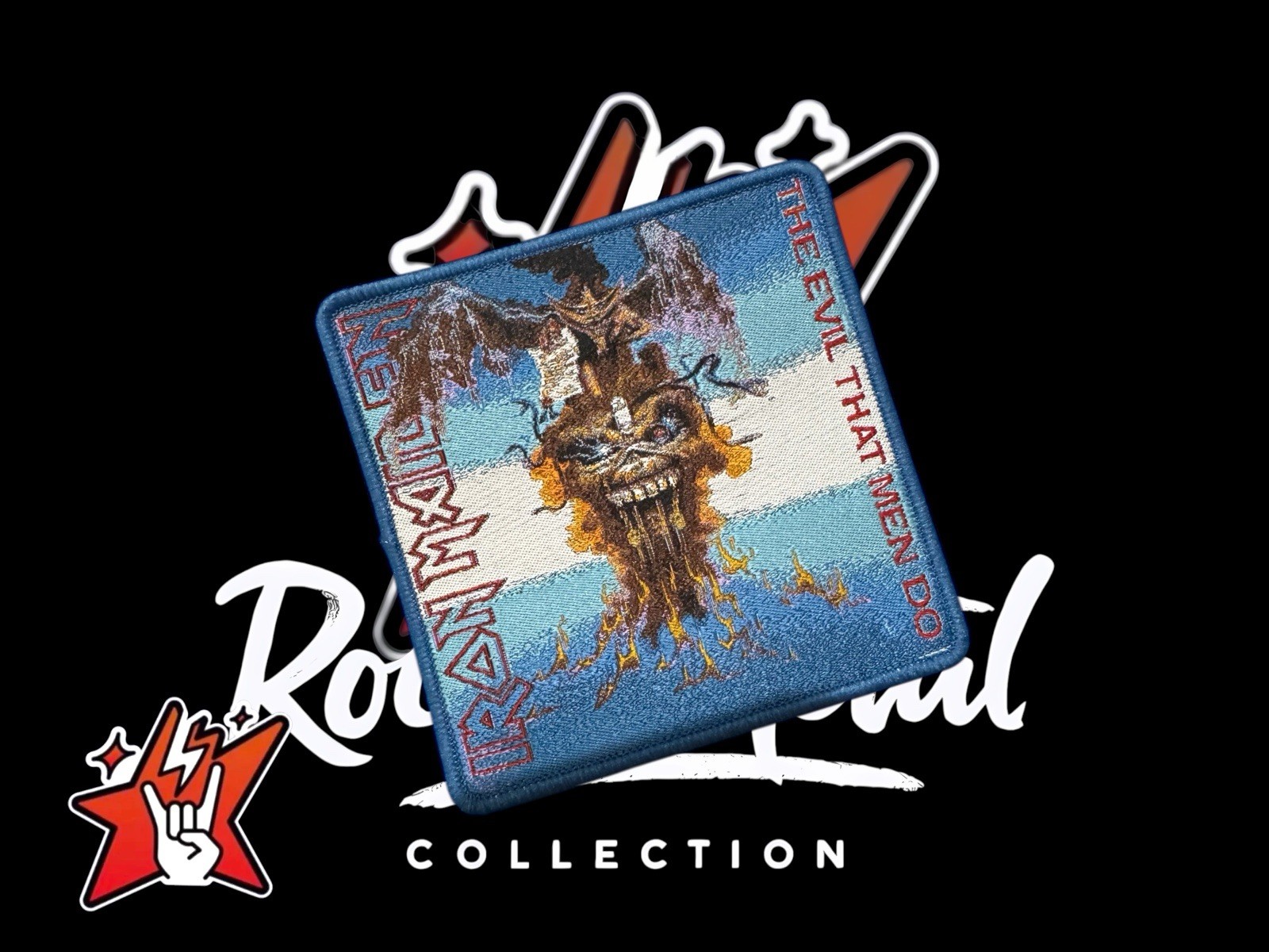 Iron Maiden Exclusiv Woven Patch Singles Cover Album & More Judas Priest Saxon