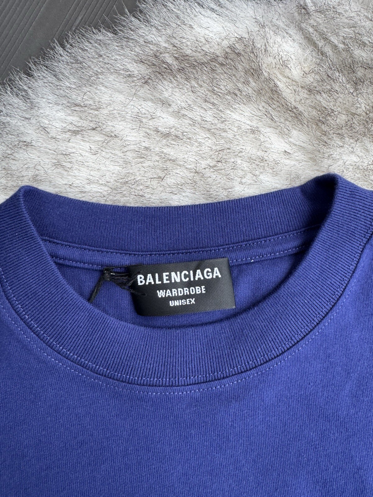 Balenciaga Logo Tshirt Marine Blue | Size XS / XSmall | Normal fit RRP £550