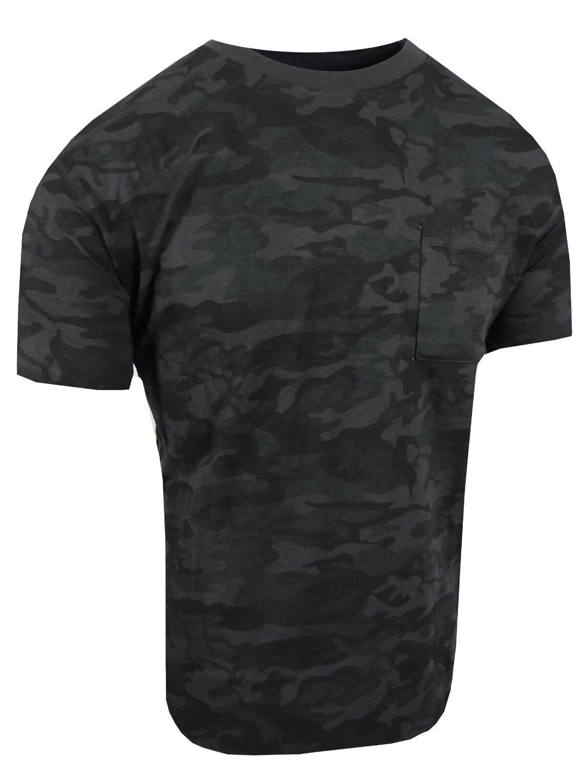 Short Sleeve T Shirt Camo Camouflage Tactical Pocket Tee Shirt TRUE TO SIZE FIT!