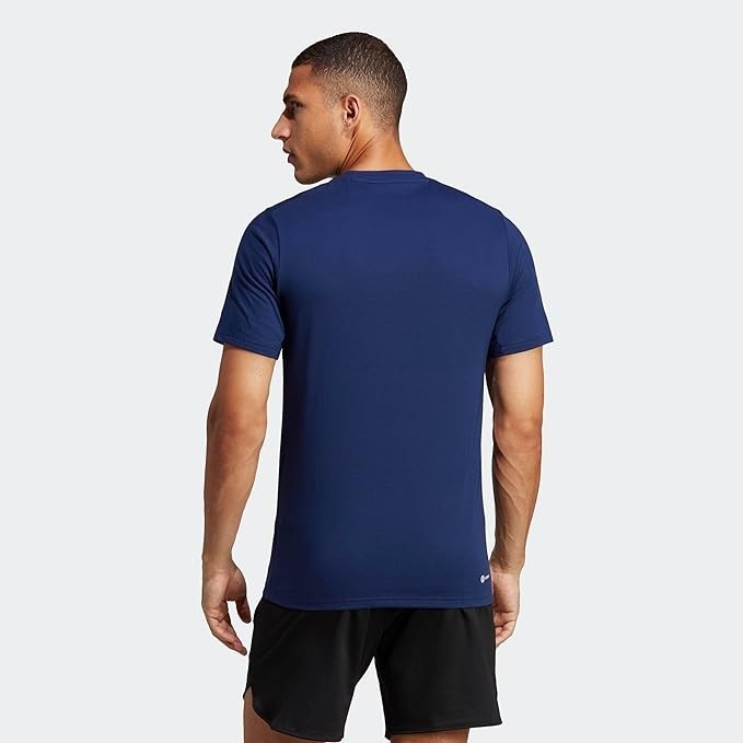 Brand New Adidas Mens Essentials Feelready Training T-Shirt – Navy – FREE SHIP