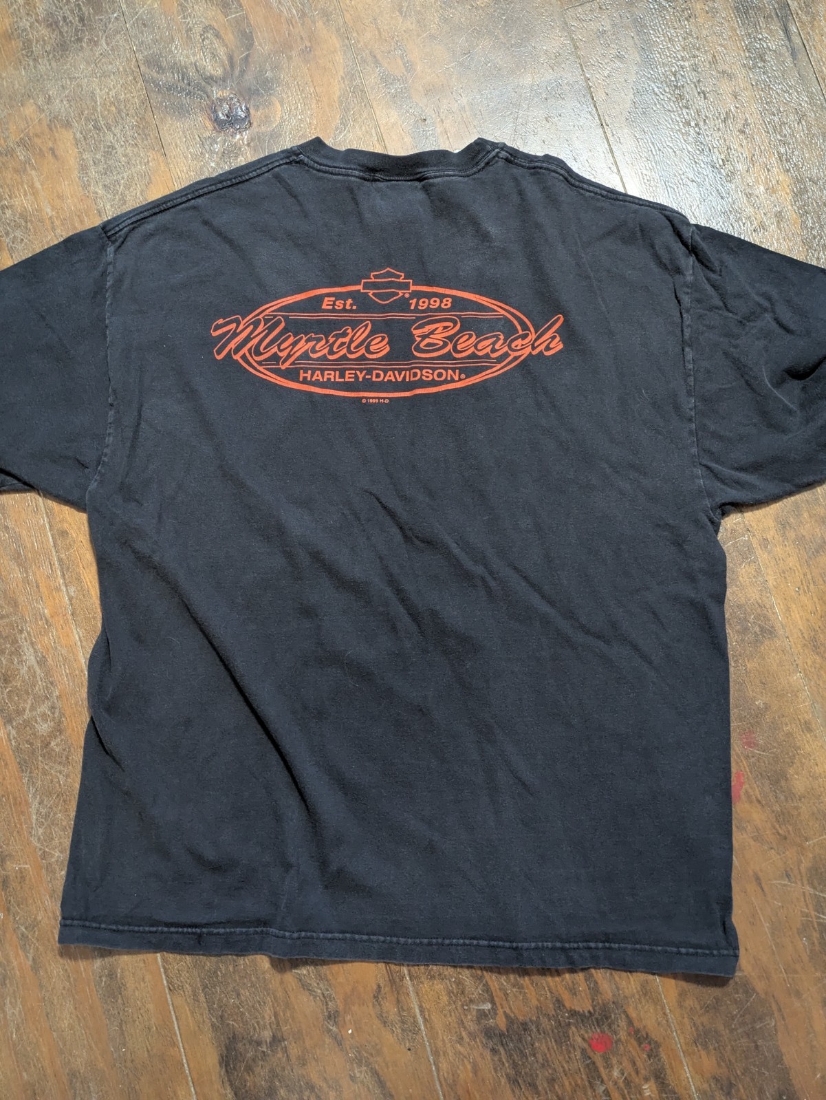 Vtg 90s Harley Davidson Myrtle Beach 1999 Black T Shirt XL – Made in USA