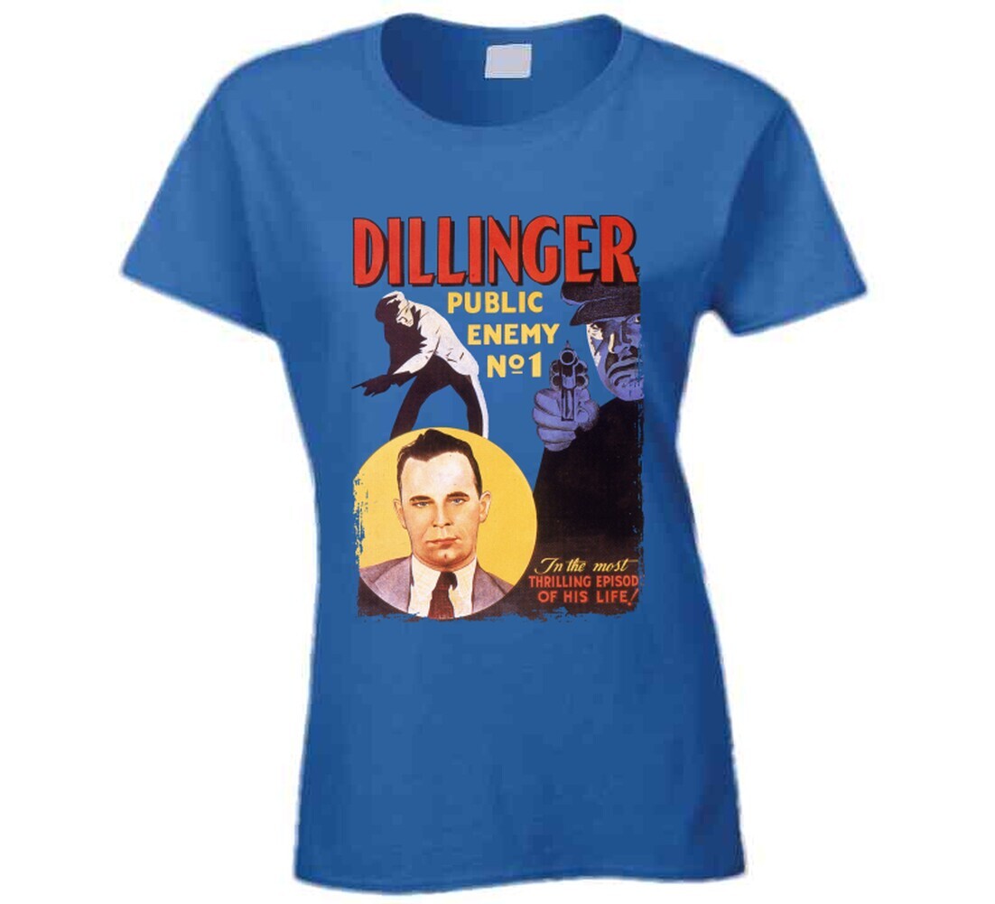 Dillinger Public Enemy No 1 30s Mobster Movie Fan T Shirt