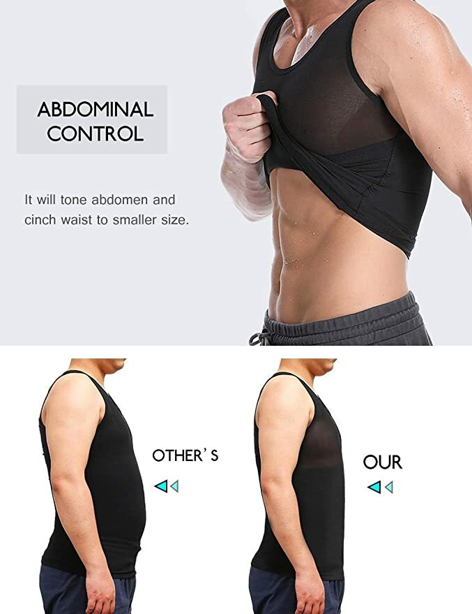 Fajas Para Hombres Faja Reductora De Hombre Men Shapewear Tummy Control T-shirt