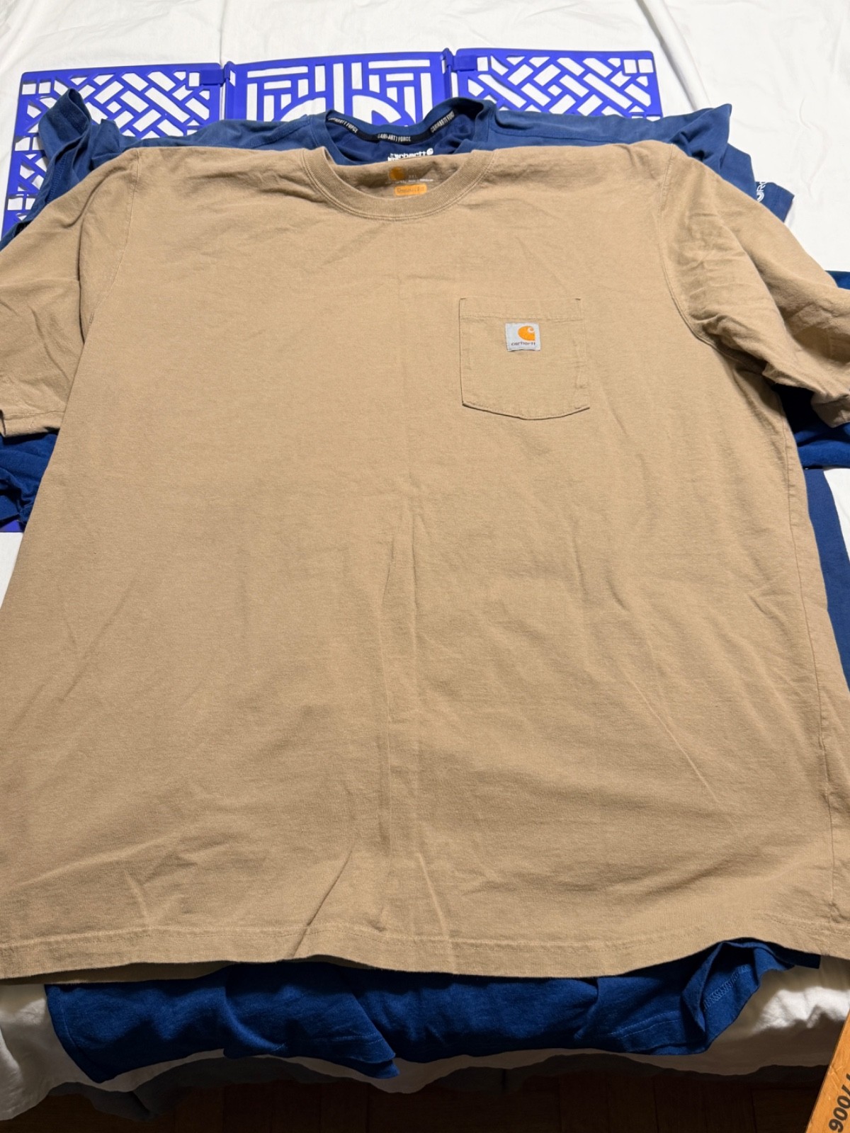Carhartt T Shirt Adult 3XL Original/ Relaxed Fit Short Sleeve Pocket Lot Of 4