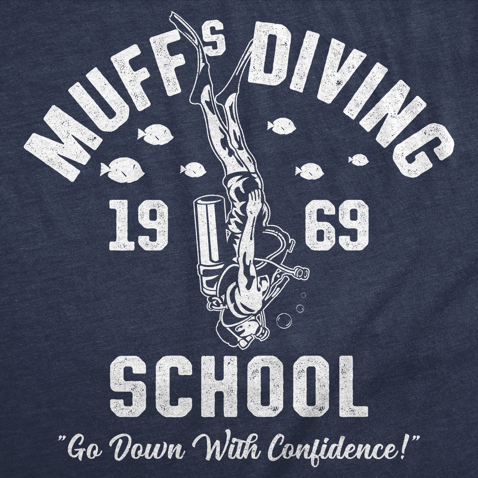 Mens Funny T Shirts Muffs Diving School Sarcastic Graphic Novelty Joke Tee For