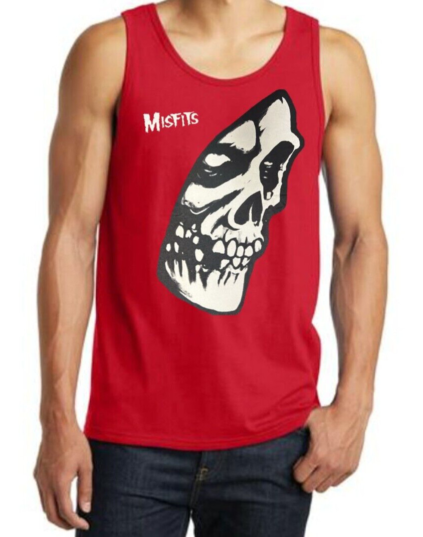 Misfits Side Rock Band Black Tank Top (Various Colors)