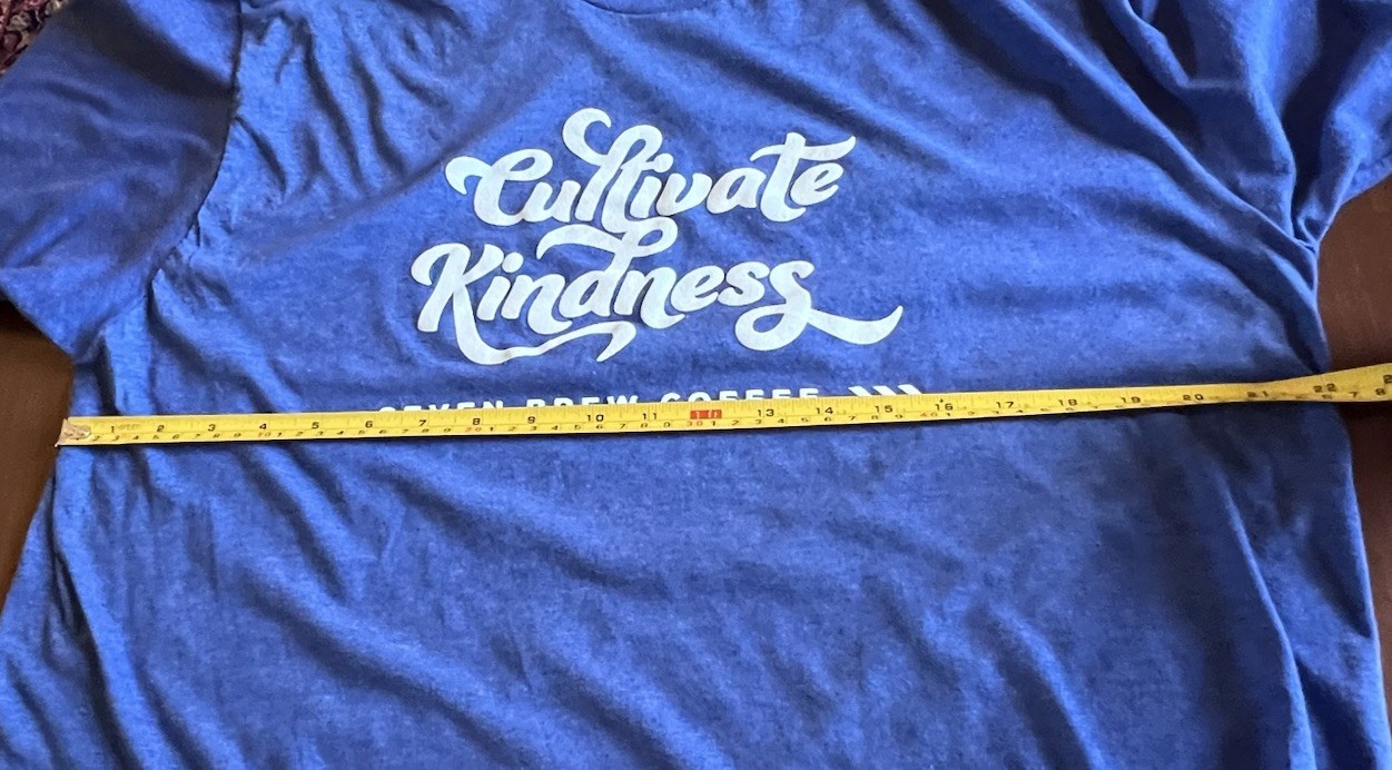 7 Brew Coffee T-Shirt Unisex XL BlueCultivate Kindness Preowned Limited Ed