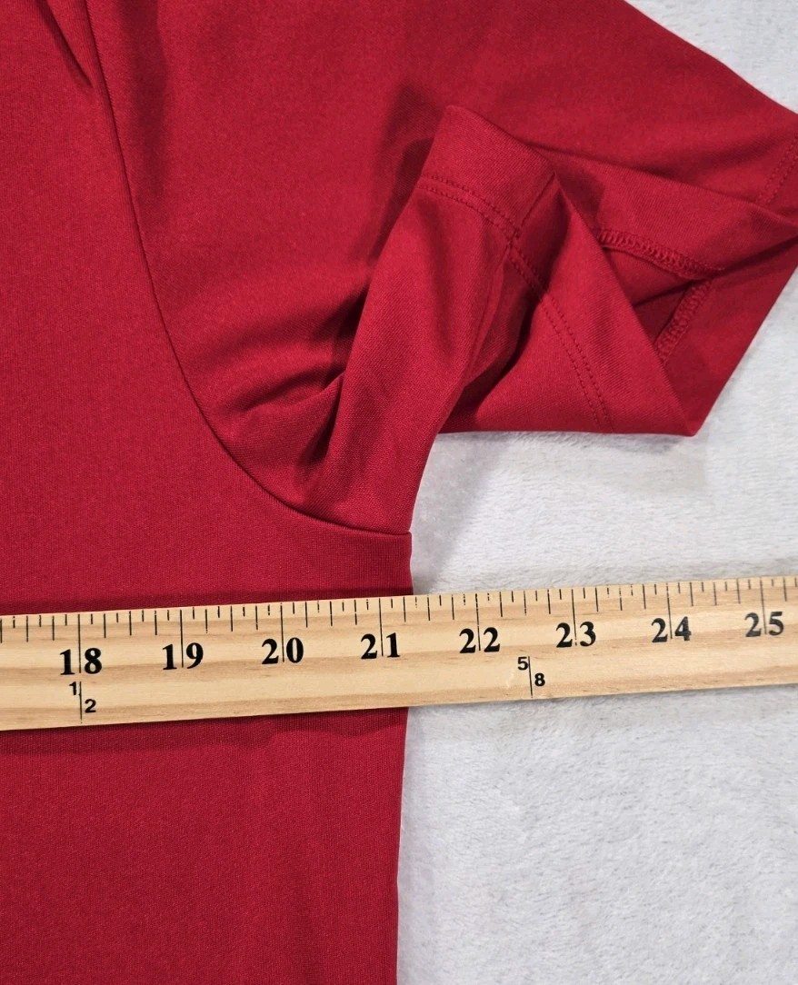 Mens Nike DriFit Legend Fitness Short Sleeve T Shirt Red Large Workout Gym