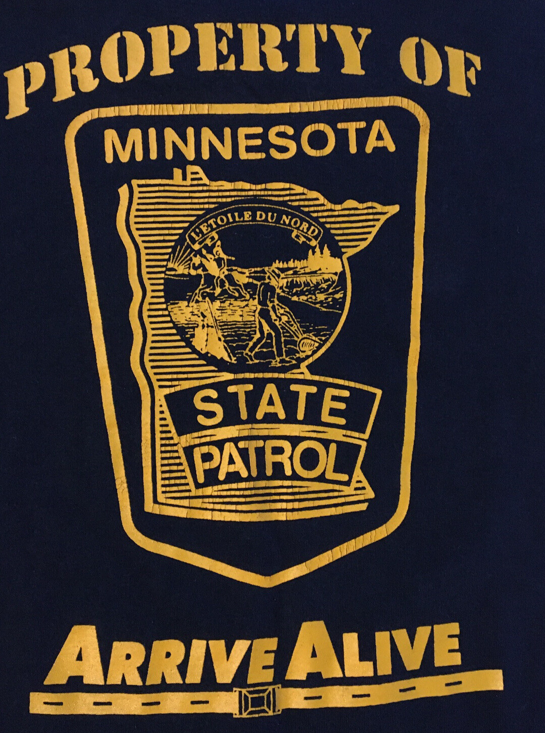 Vtg 90s Police Caught Me Wearing My Seatbelt Shirt XL Single Stitch Funny Grunge