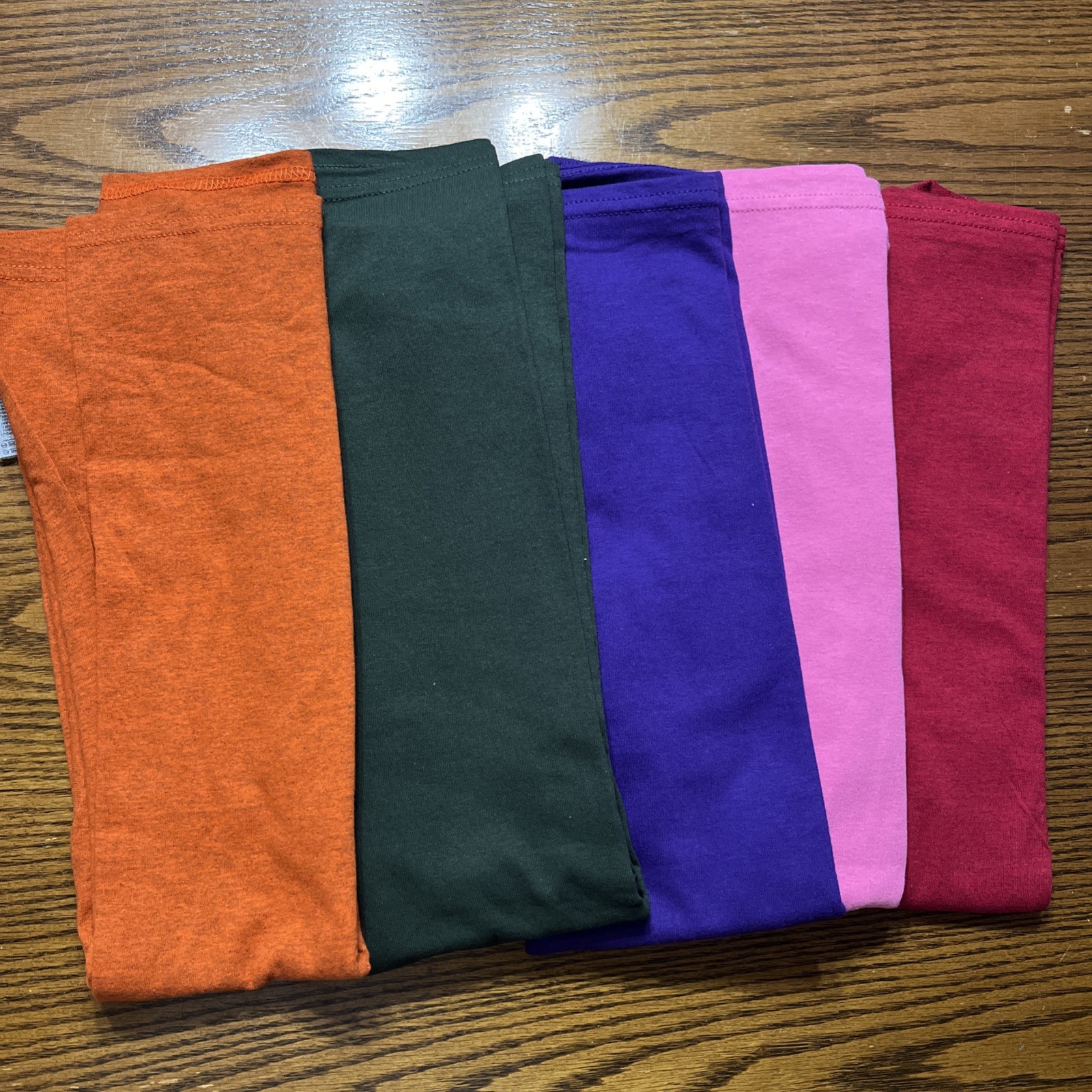 Gilden Heavy Cotton T-shirts Multicolors Size Xtra Large No Pocket Set Of Five