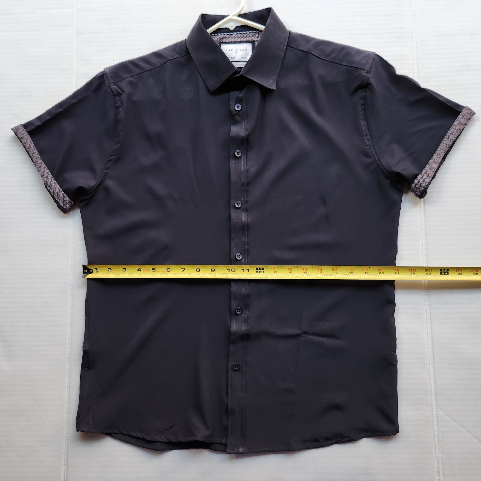 Day & Age Men’s Apparel w-way Stretch Black Polo Shirt – Size: Medium