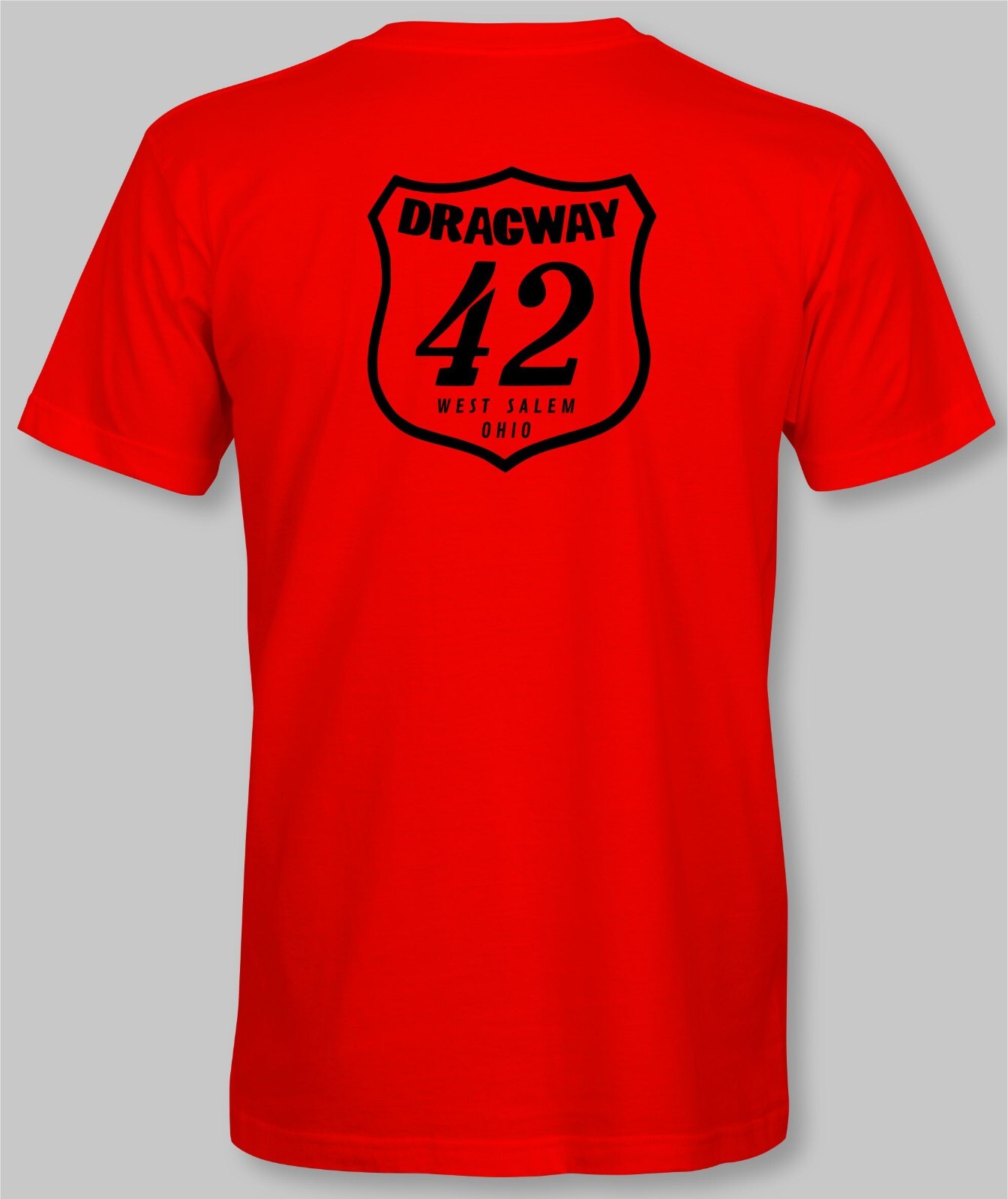 DRAGWAY 42 Retro T-Shirt drag race strip racing track raceway speed shop