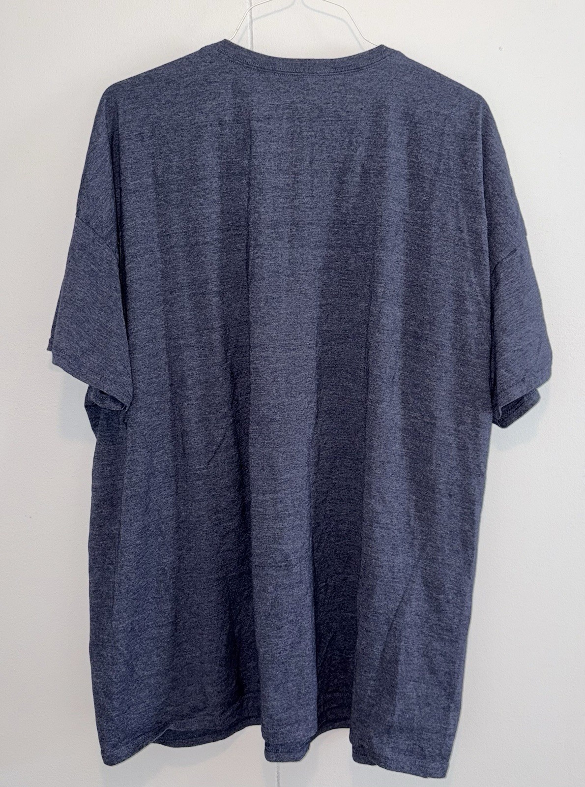 Fruit of the Loom Platinum T Shirt Men’s 3XL Blue Heather Pocket Tee