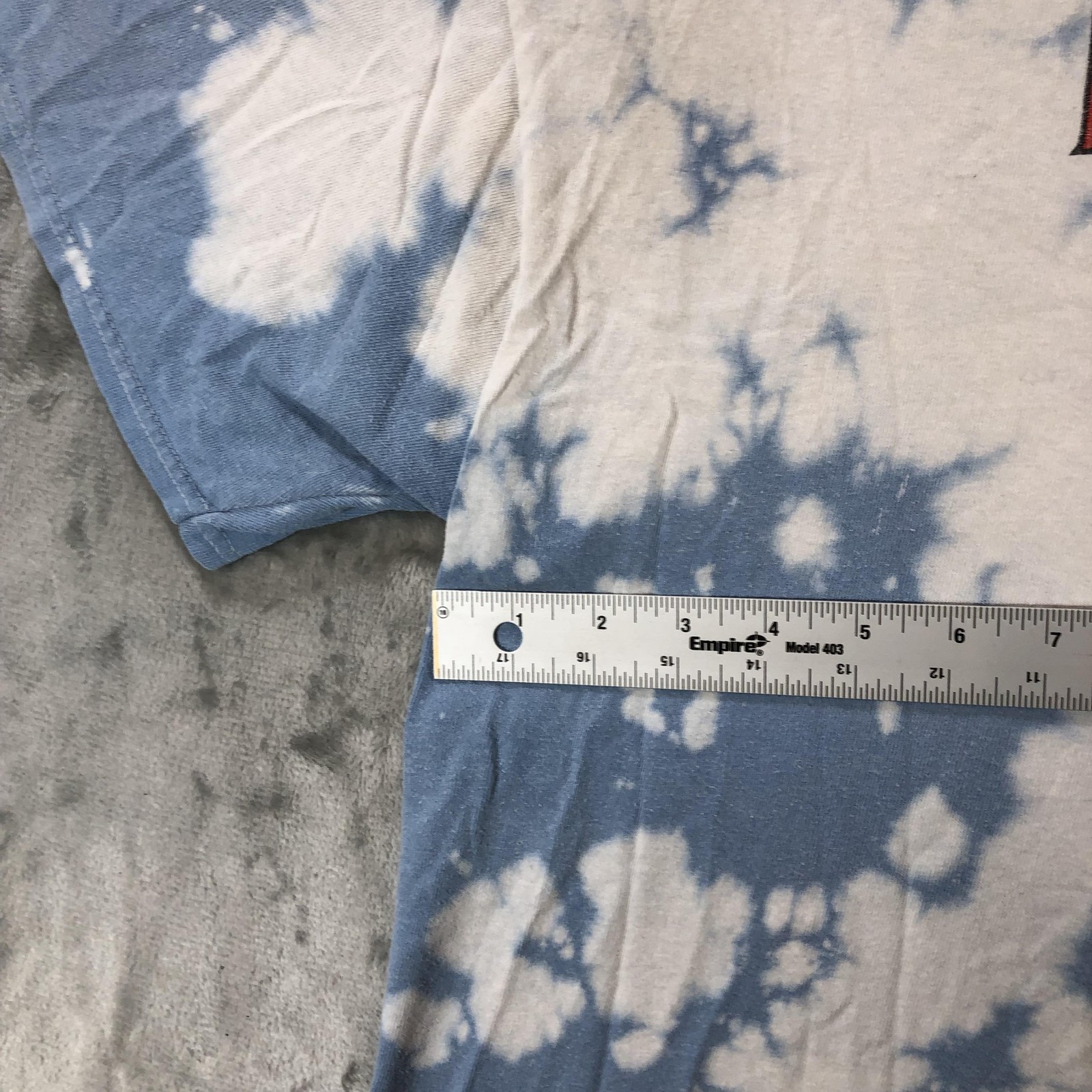Led Zeppelin Shirt Mens 2XL Blue Tie Dye U.S. Tour 1975 Band Graphic Tee