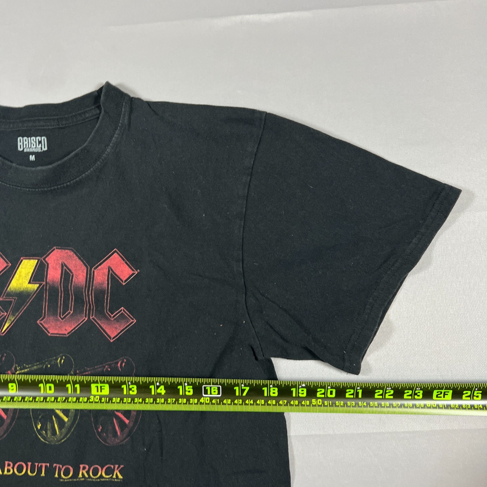 Brisco Brands T Shirt Mens Medium Black AC/DC For Those About to Rock Graphics