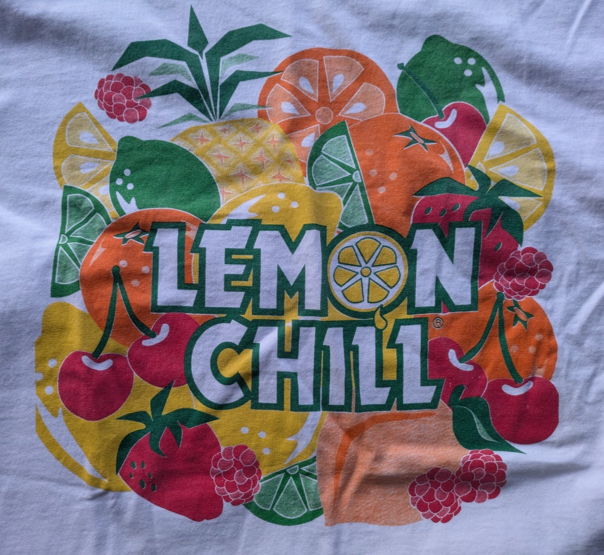 VTG 90s Lemon Chill Logo T Shirt XL Frozen Lemonade