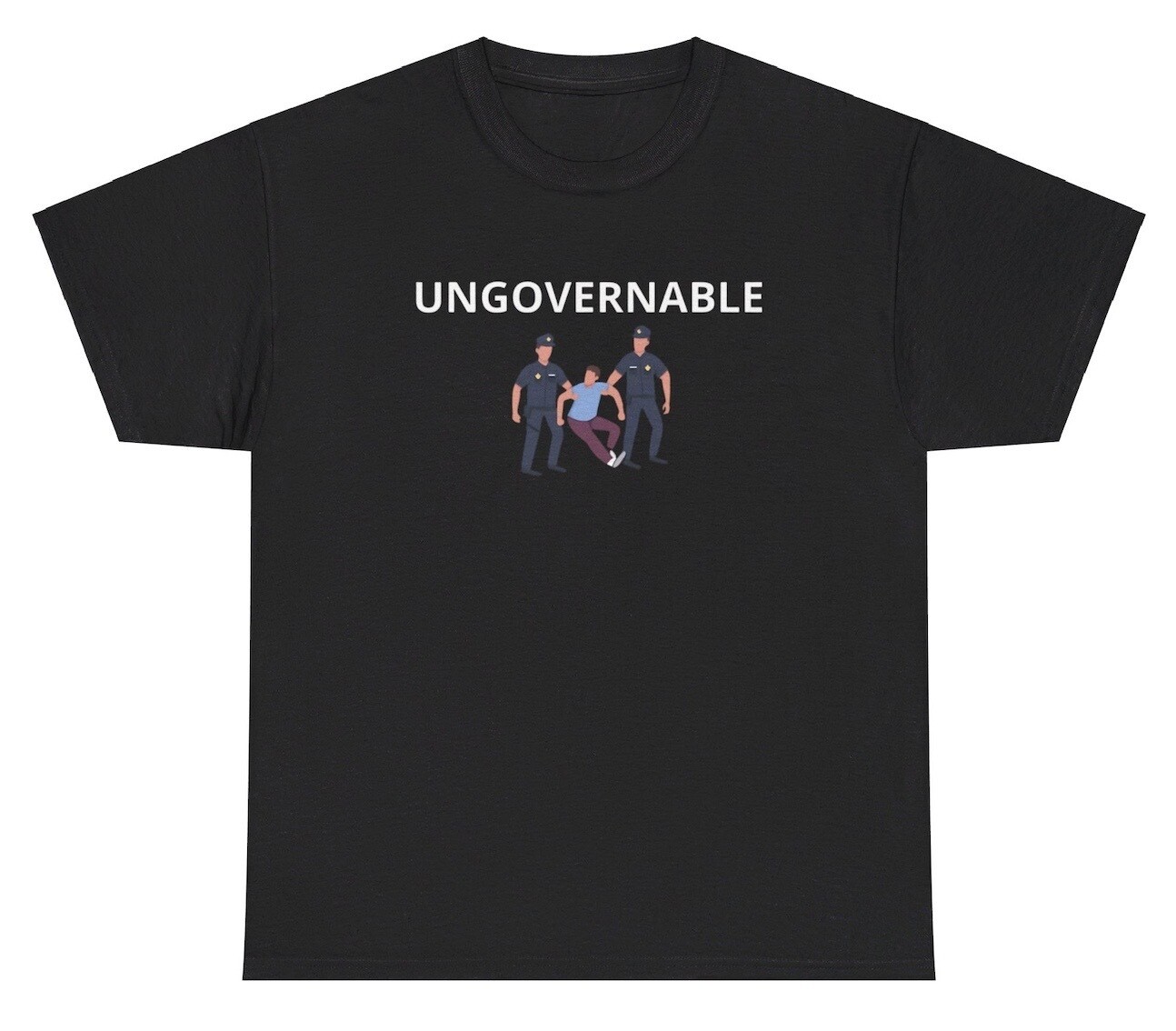 Ungovernable T Shirt Funny Unhinged Gen Z Oddly Specific Humor Gift Tee