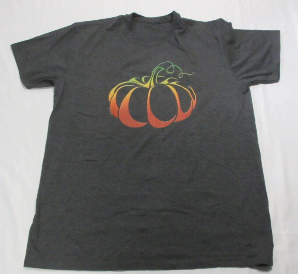 Pumpkin T-Shirt (Cotton/Poly) XL (Charcoal Heather)