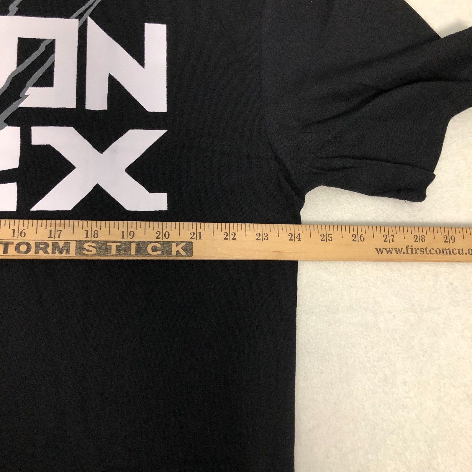 NWT Falcon Flex Men’s XL Black Short Sleeve T Shirt Large Logo On Back Cotton
