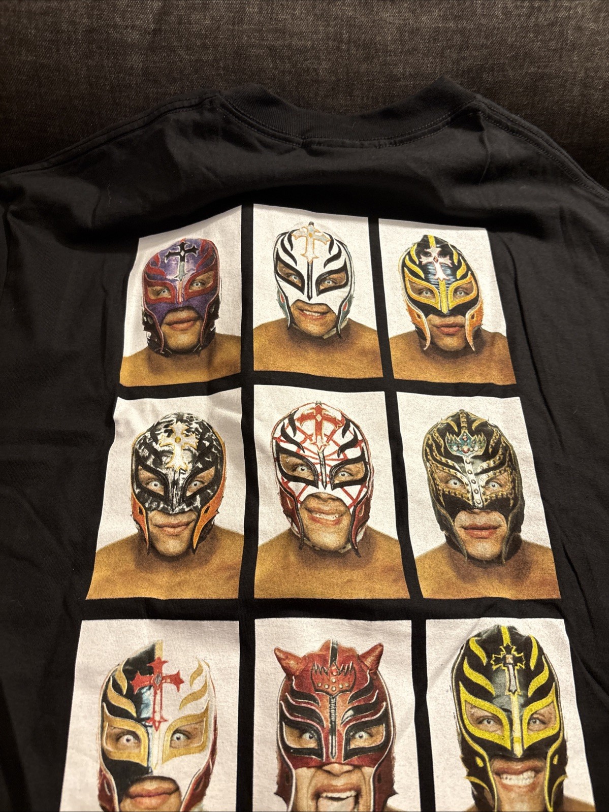 WWE Vintage Rey Mysterio Many Faces Shirt 2002 New With Tags Size XL