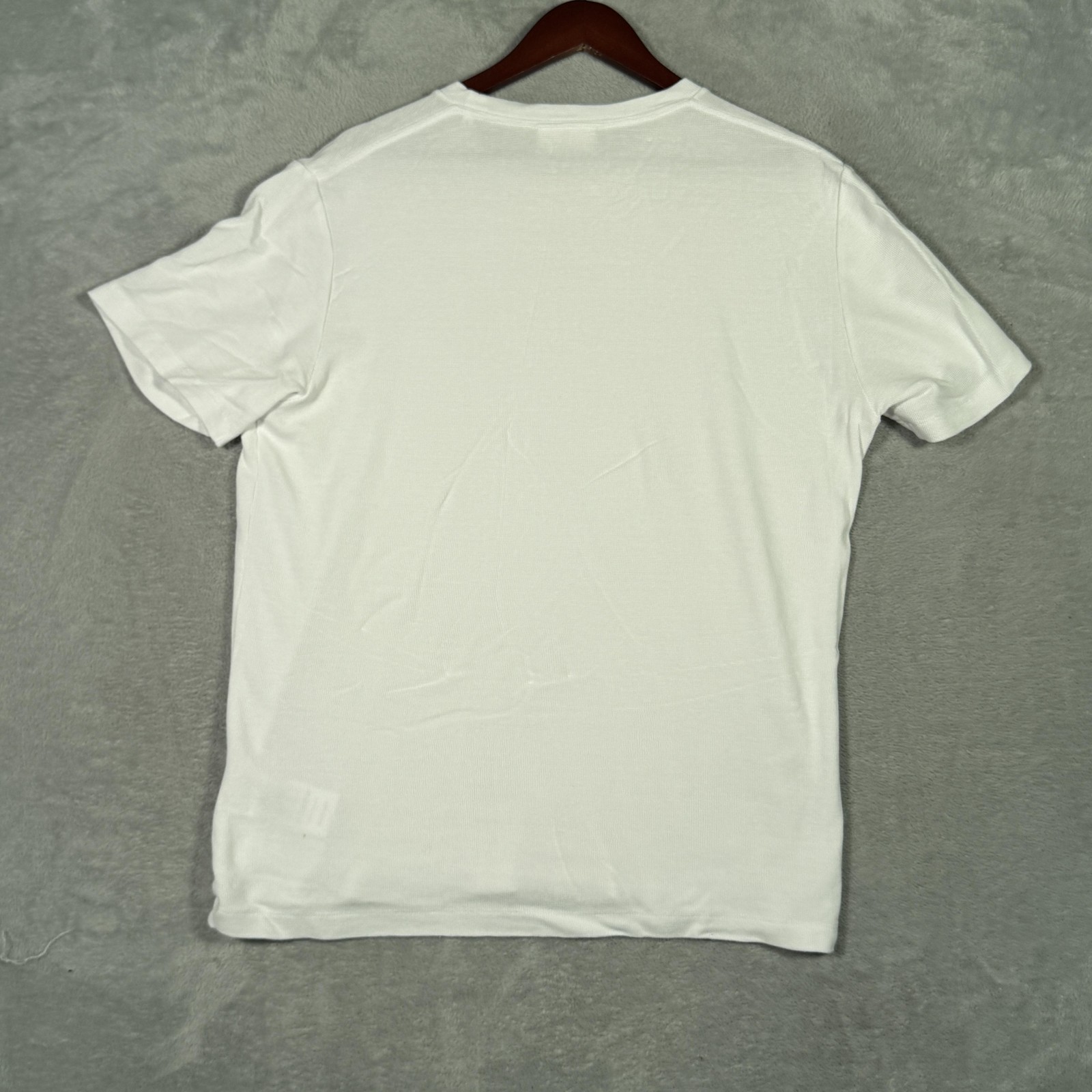 NN. 07 Shirt Mens XL White Clive Waffle Knit Lightweight Crewneck T-Shirt Tee