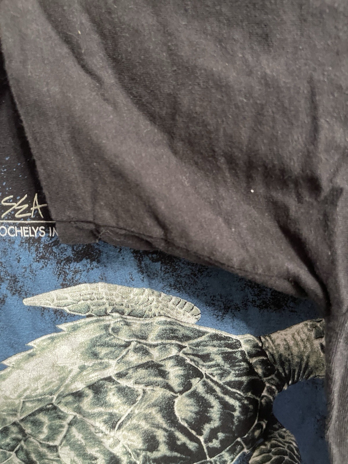 Nature Sea Turtle Wild Oats Vintage Single Stitch T-shirt Size Large