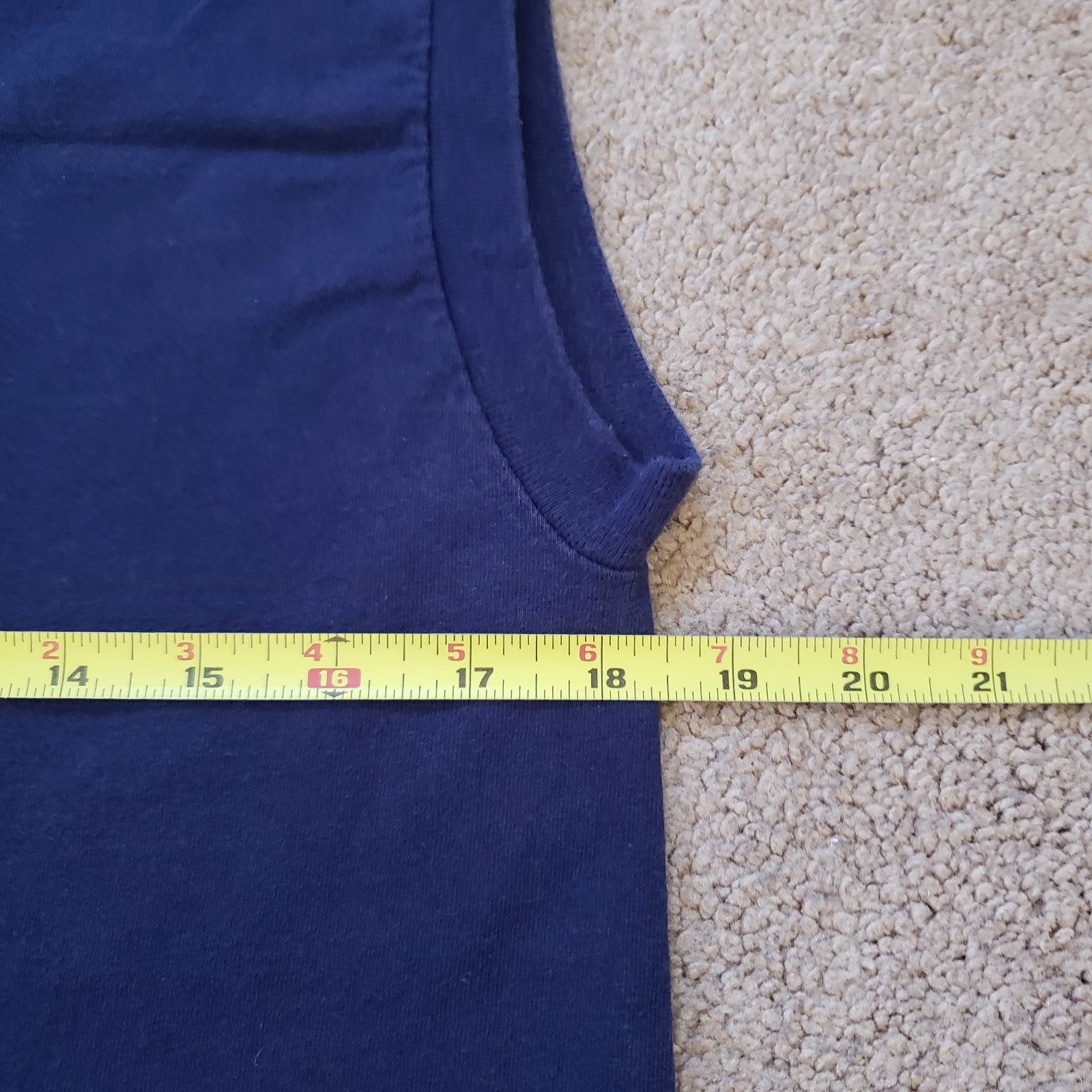 Vintage 90s Jerzees Blue Blank Sz Small USA Made Mens Tank Top Plain Sleeveless