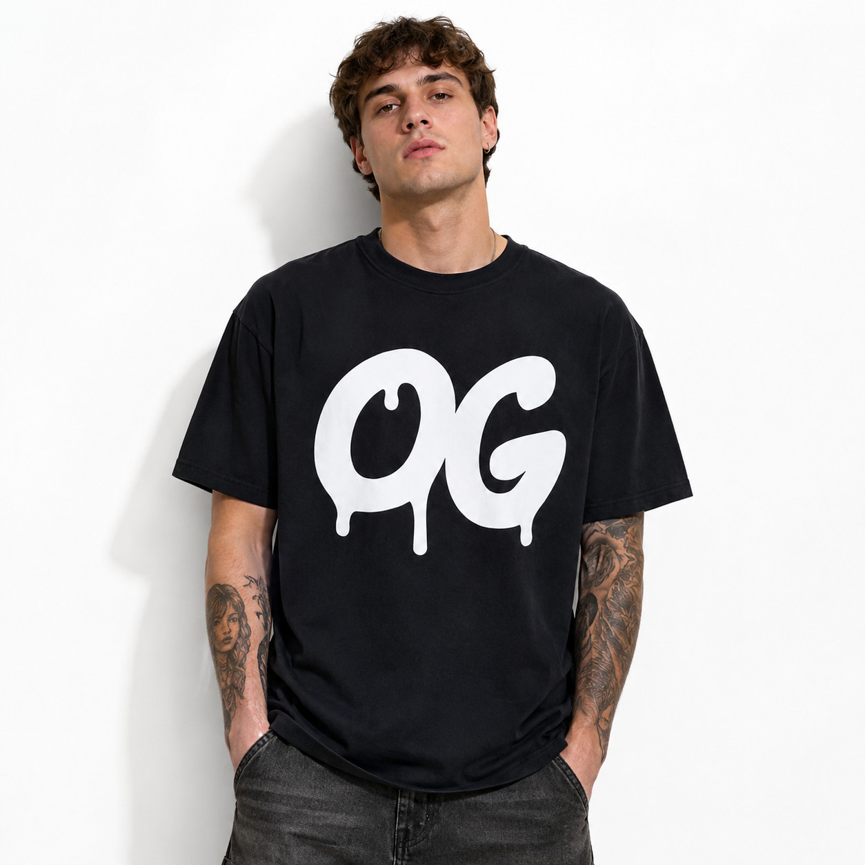 Vintage OG Logo Graphic T-Shirt Retro Streetwear Classic Statement Tee