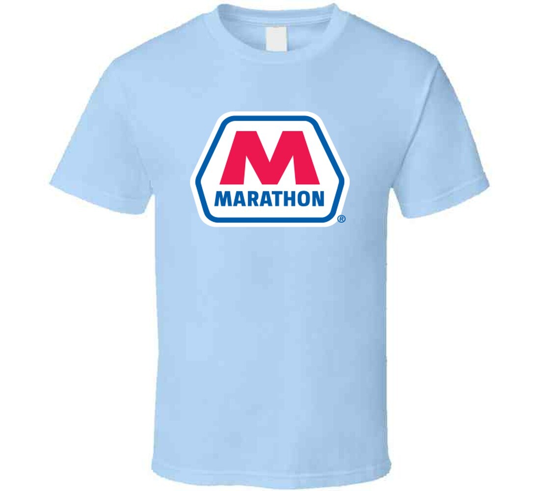 Marathon Tee Cool Gas Station Oil Trucking Driving T Shirt