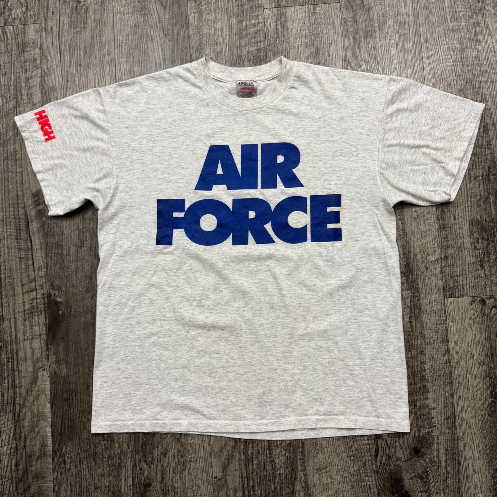 Vintage United States Air Force Military Aim High T-Shirt Tee Oneita XL