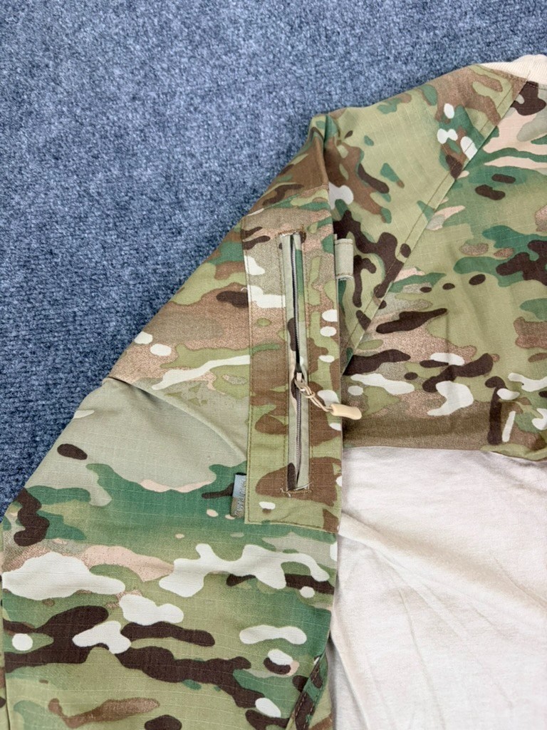 TRU-SPEC Tactical Combat Shirt Mens Tan Camo Cordura Baselayer Ripstop Size L