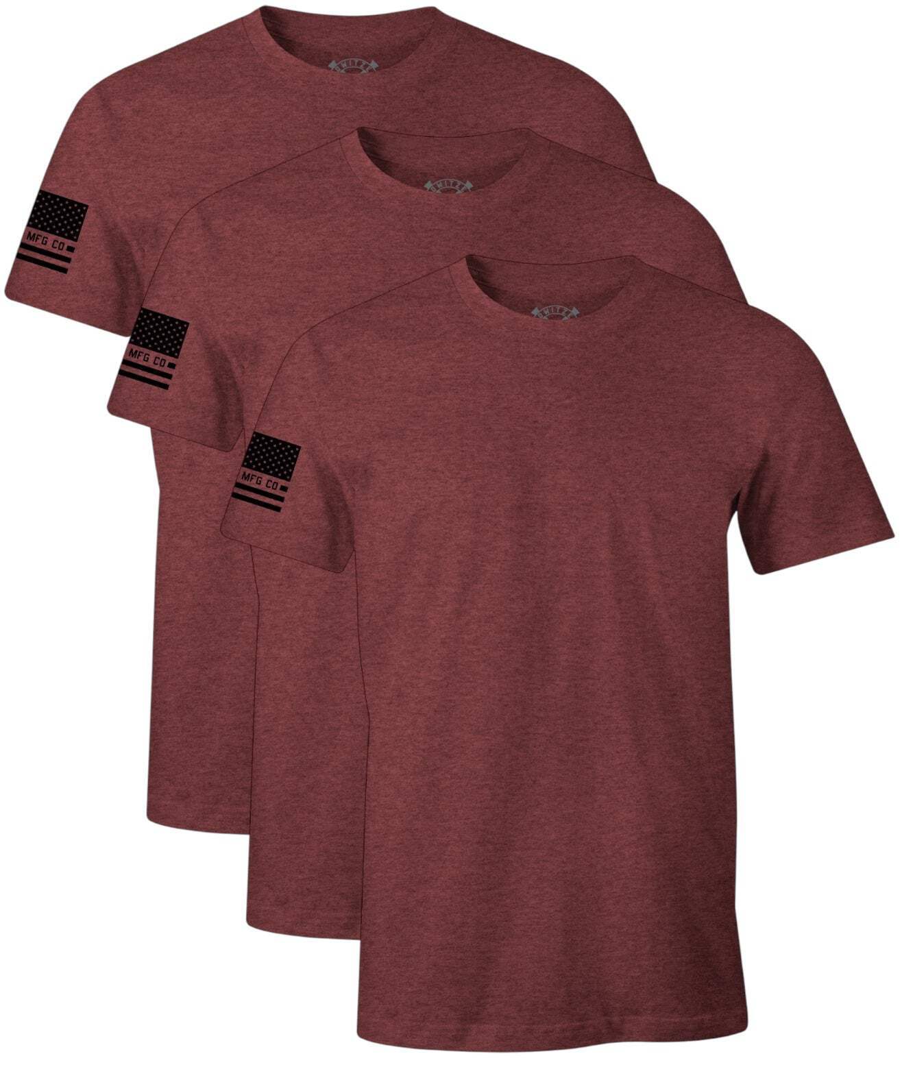 Howitzer Men’s T-shirt Standard Basic Packs Burgundy Heather Military Grunt