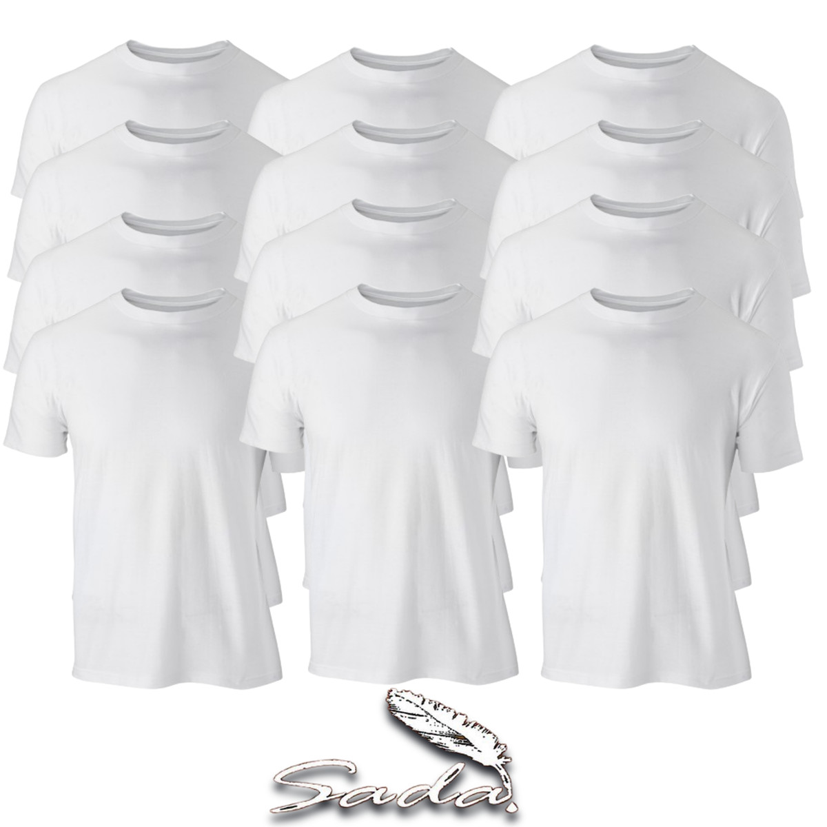 Sada Crew-neck T-shirt Short-sleeve (1-Dozen/ 12pc)