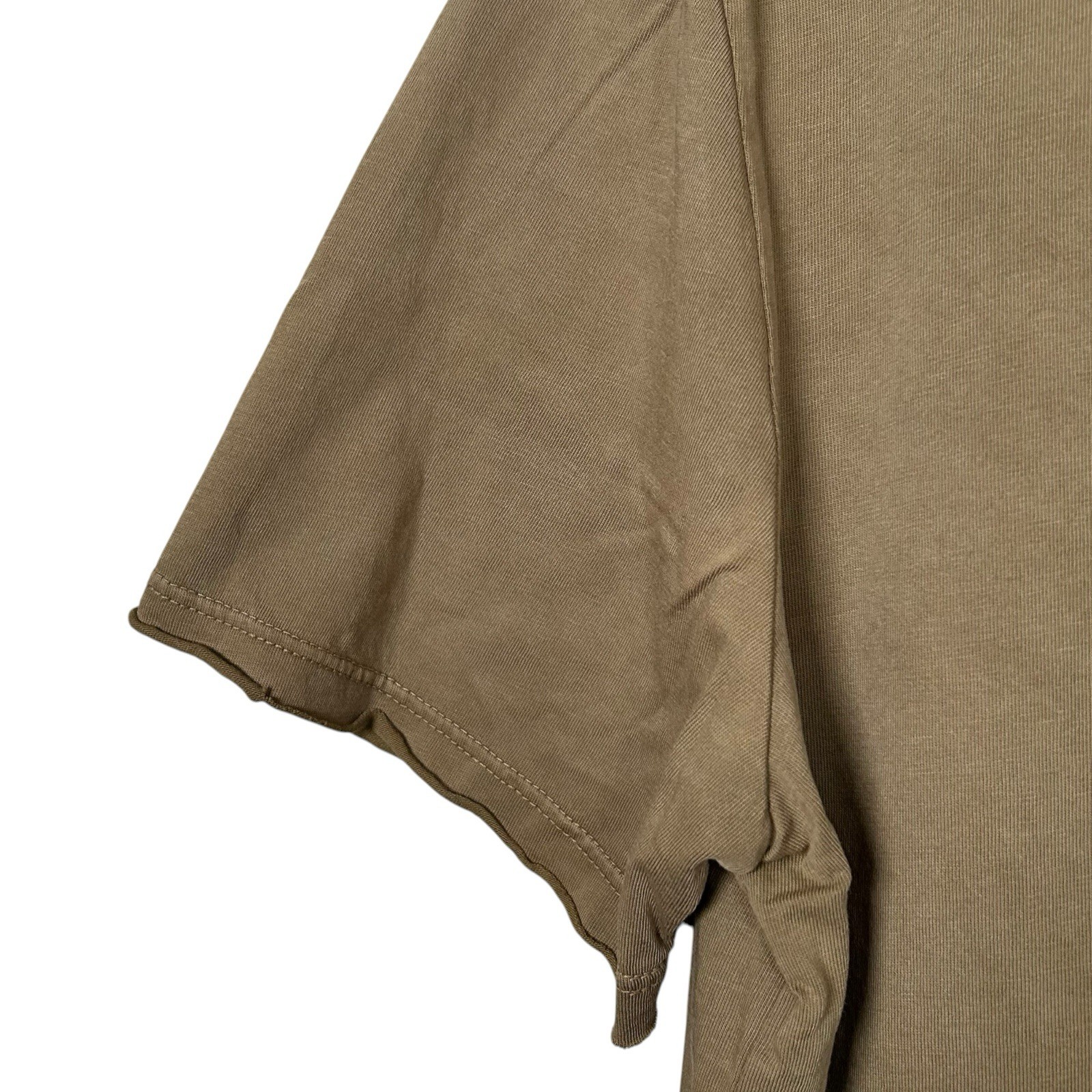 AG Adriano Goldschmied T-Shirt Mens M Brown Pocket Tee Distressed Raw Hem NEW