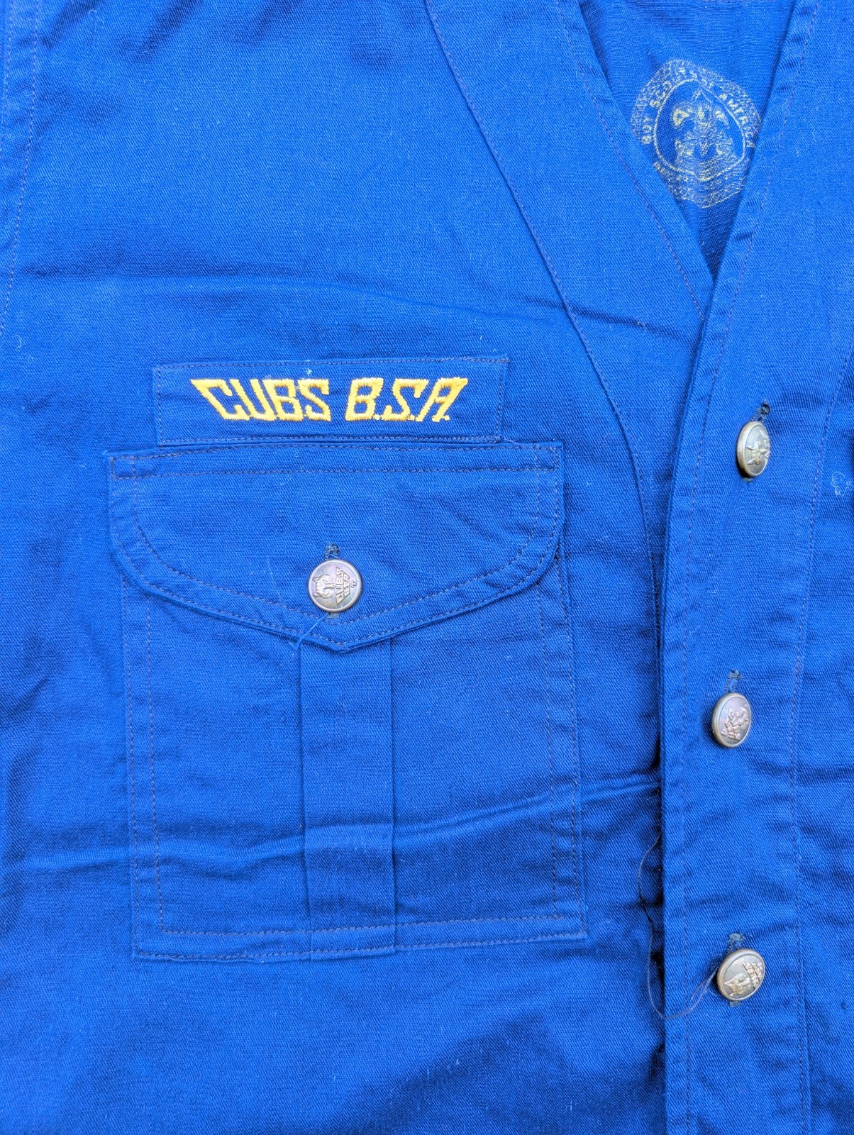 Vintage 1930’s Cubs B.S.A. Uniform Shirt Sweet-Orr Tag Union Made