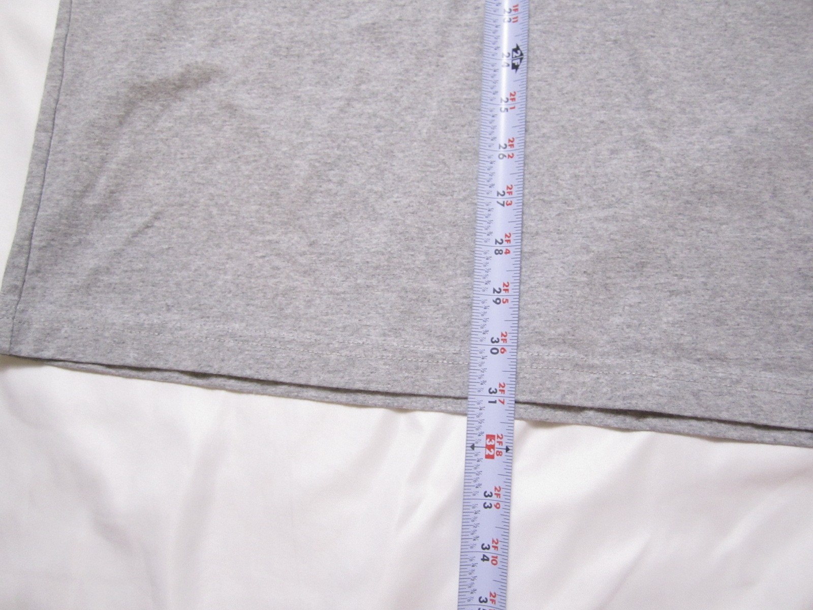 General Standard Blank Pocket Tee Long Sleeve Gray Men Sz 2XL (M382) Made in USA