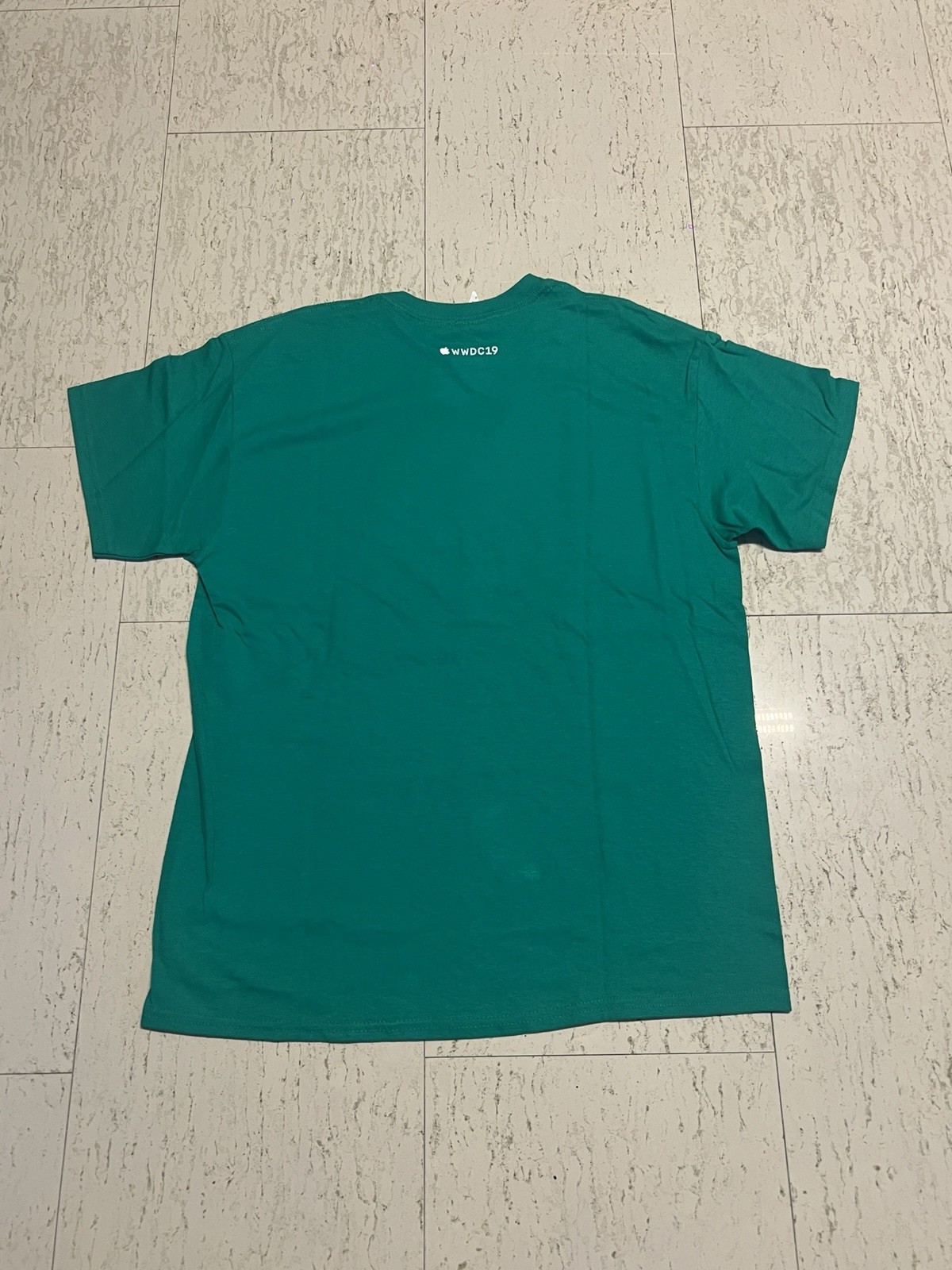 Official Apple WWDC19 Green Embroidered Dub Dub Tee
