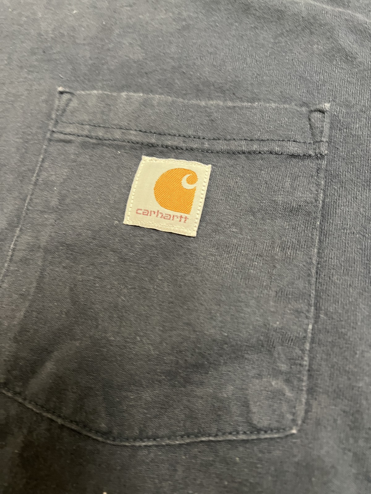 Carhartt K87-M Loose Fit Navy Pocket Logo Crew Neck Short Sleeve T-Shirt XL