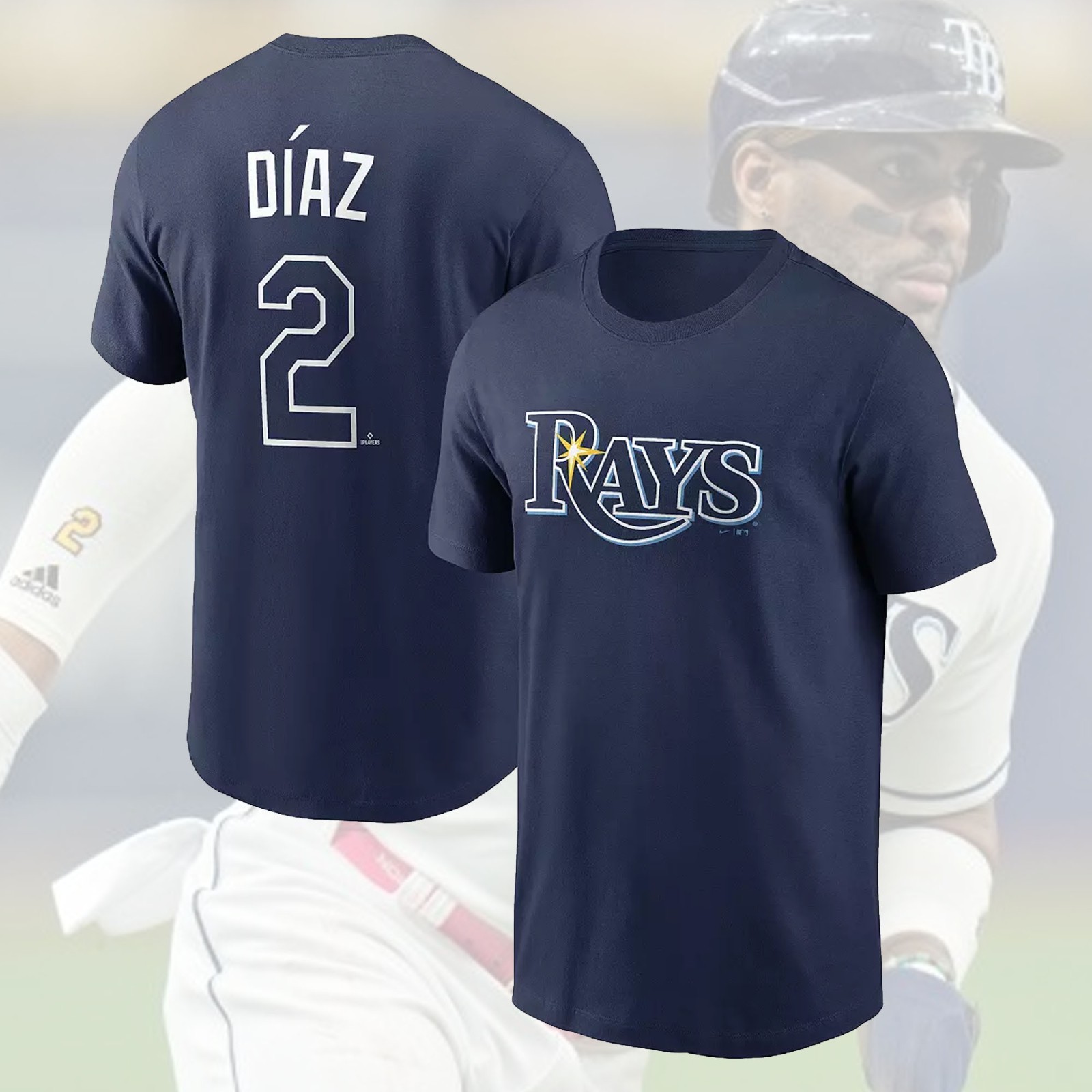 SALE HOT! Yandy Díaz #2 Tampa Bay Rays 2026 Name & Number Gift For Fans