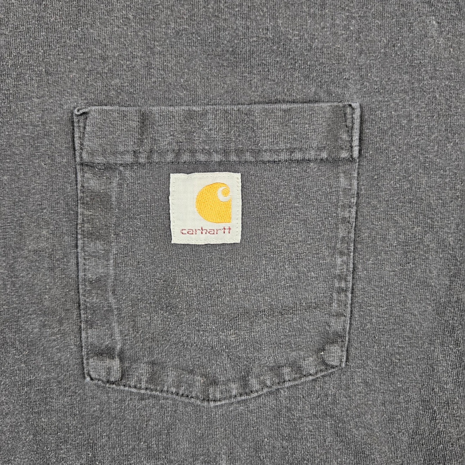 Carhartt Mens K87 Pocket T-Shirt Black Loose Fit Heavyweight Cotton 2XL