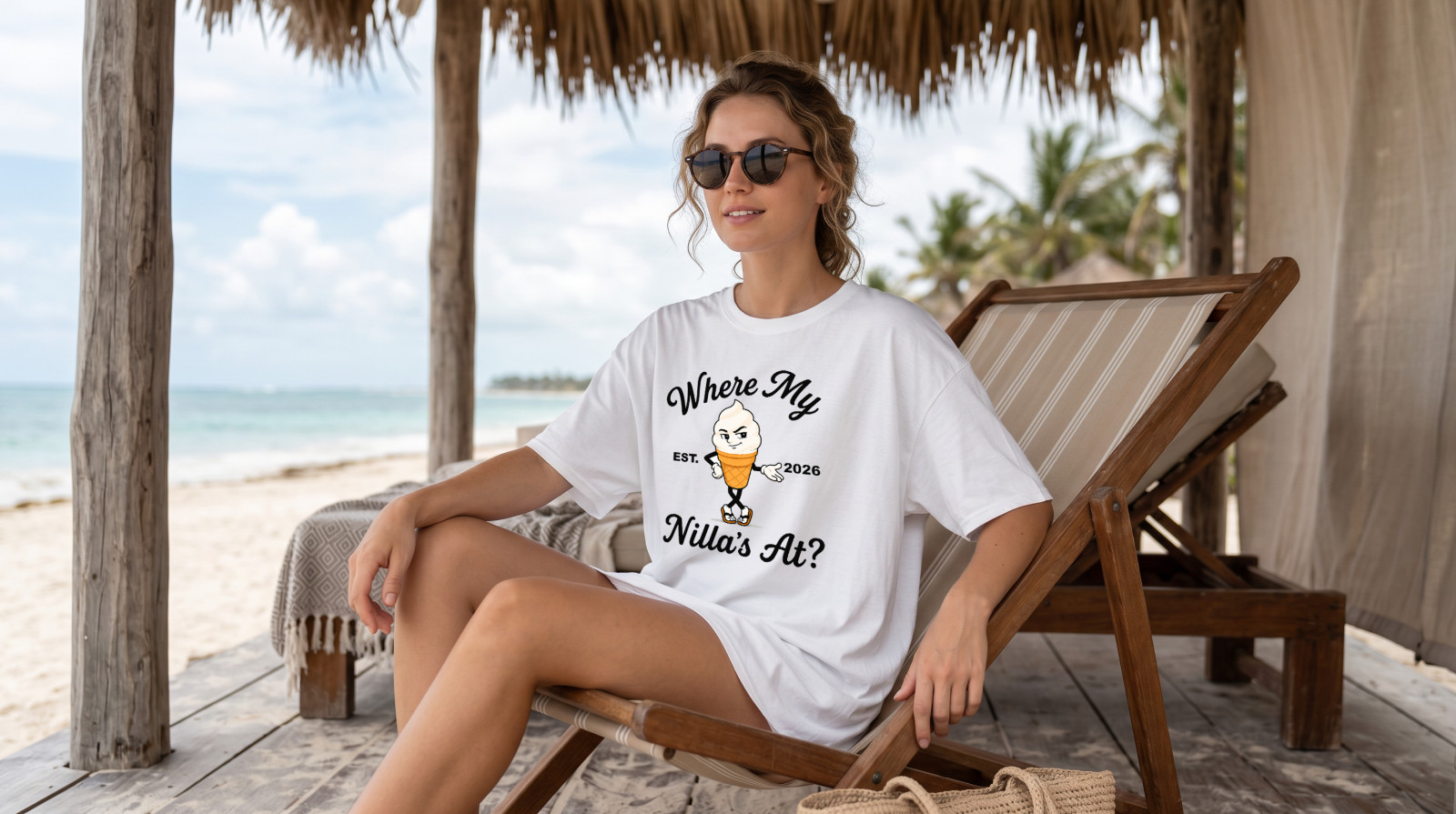 Where My Nilla’s At? T Shirt – Ultimate Beach Tee | Vanilla Ice Cream Lover Tee