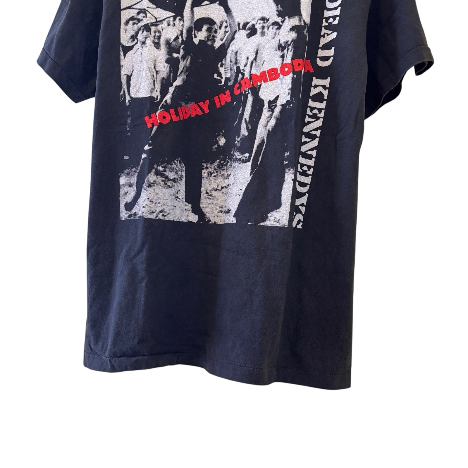 Dead Kennedys Reprint Vintage Band Tee Shirt Holiday In Cambodia Large Rare