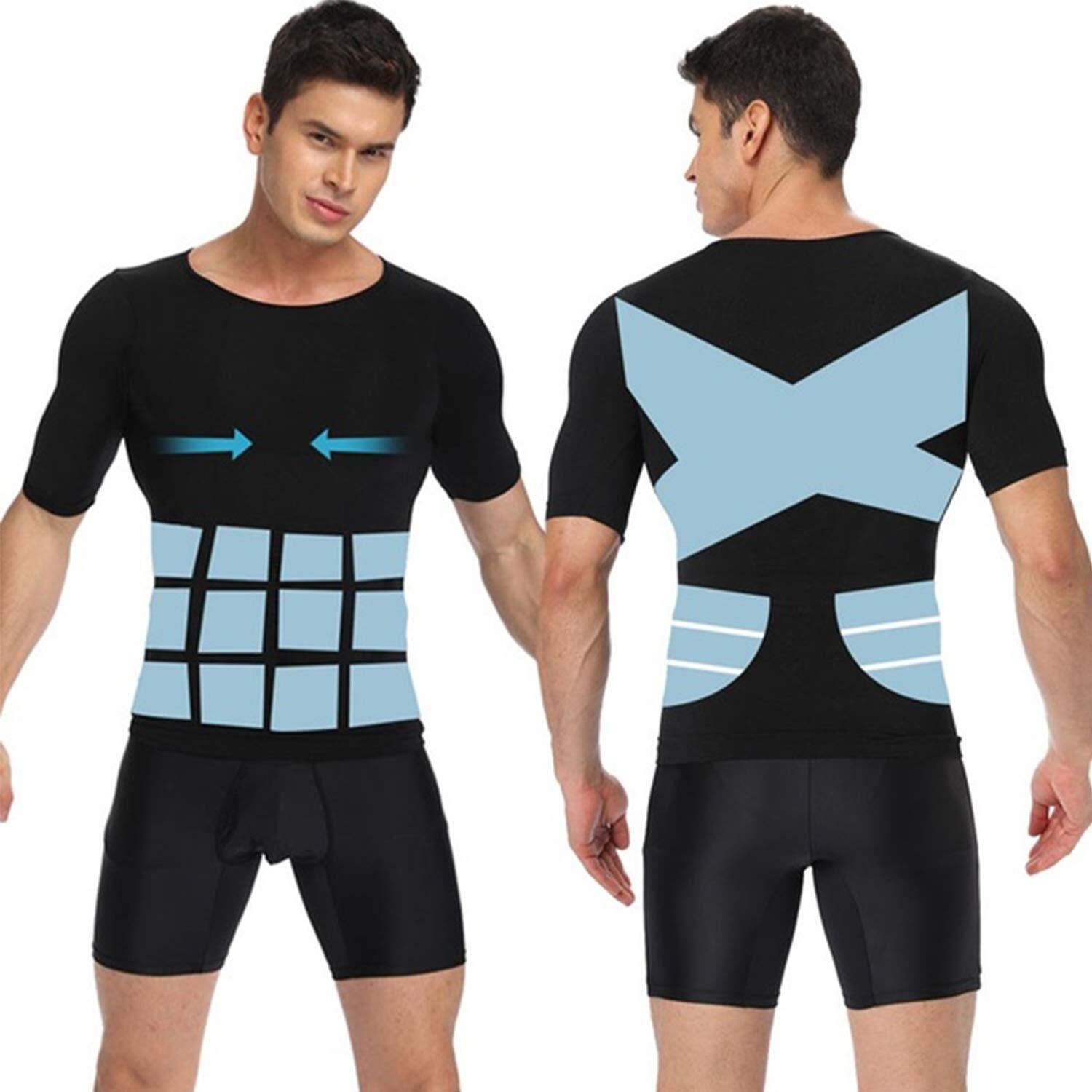 Men Slimming Body Shaper Vest Compression Shirt Gynecomastia Undershirt Tank Top